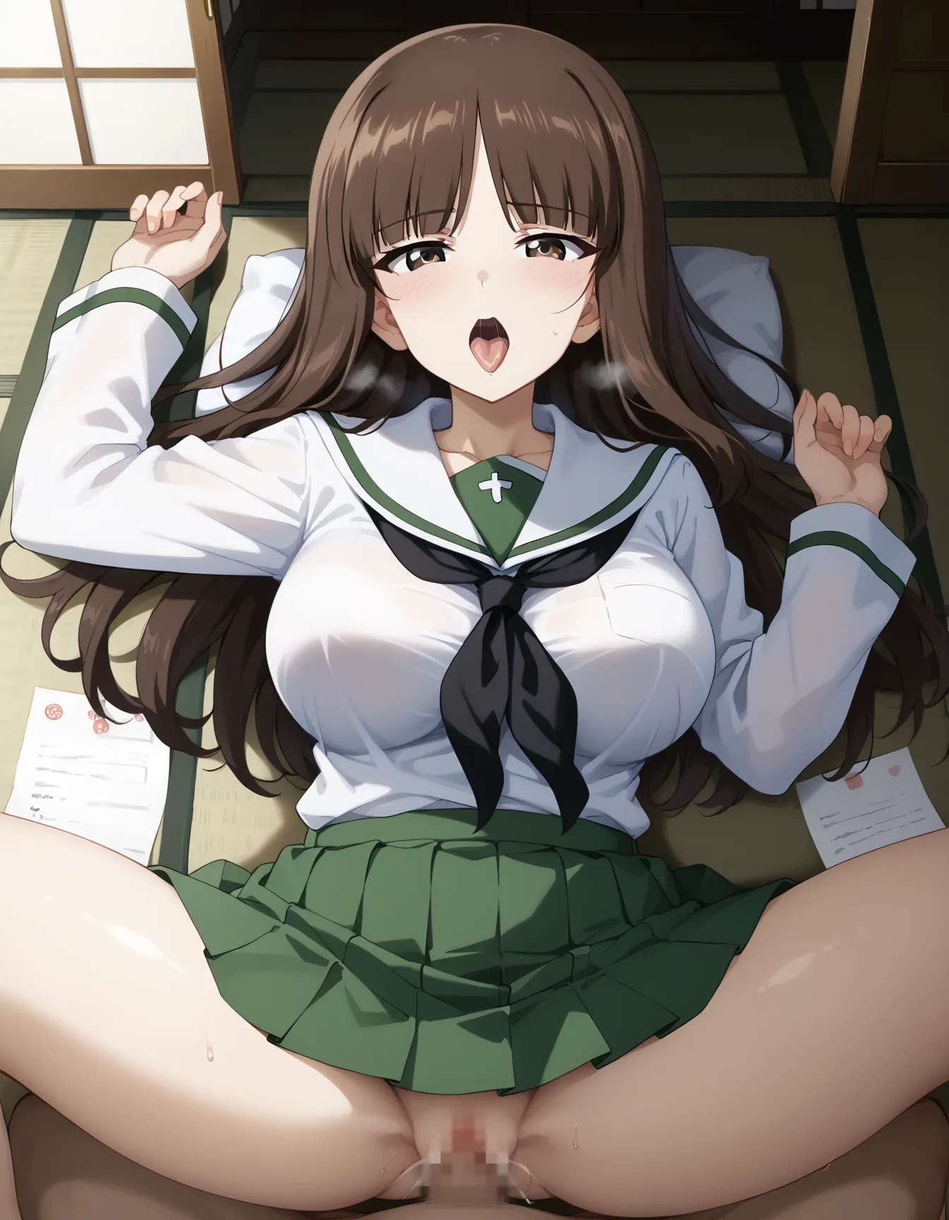 【「学制服」AIエロ画像（イラスト・アニメ・二次元風）4855枚まとめ！(60ページ目)のエロ画像30枚目