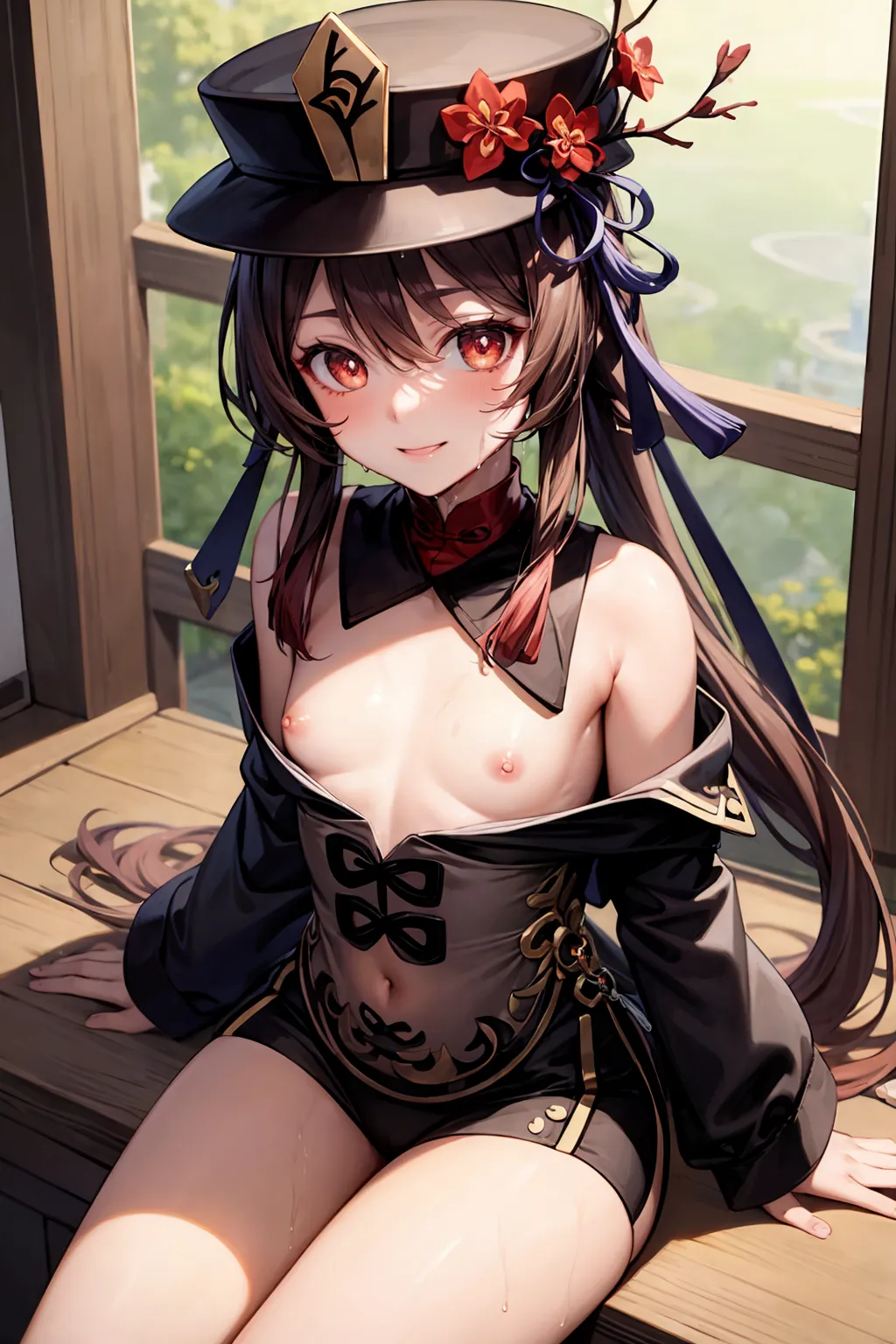 【「貧乳」AIエロ画像（イラスト・アニメ・二次元風）8390枚まとめ！(108ページ目)のエロ画像9枚目