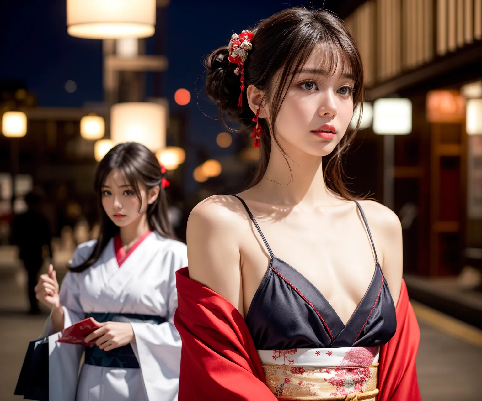 【「貧乳×着物」AIエロ画像（リアル・実写・フォト風）639枚まとめ！(8ページ目)のエロ画像11枚目