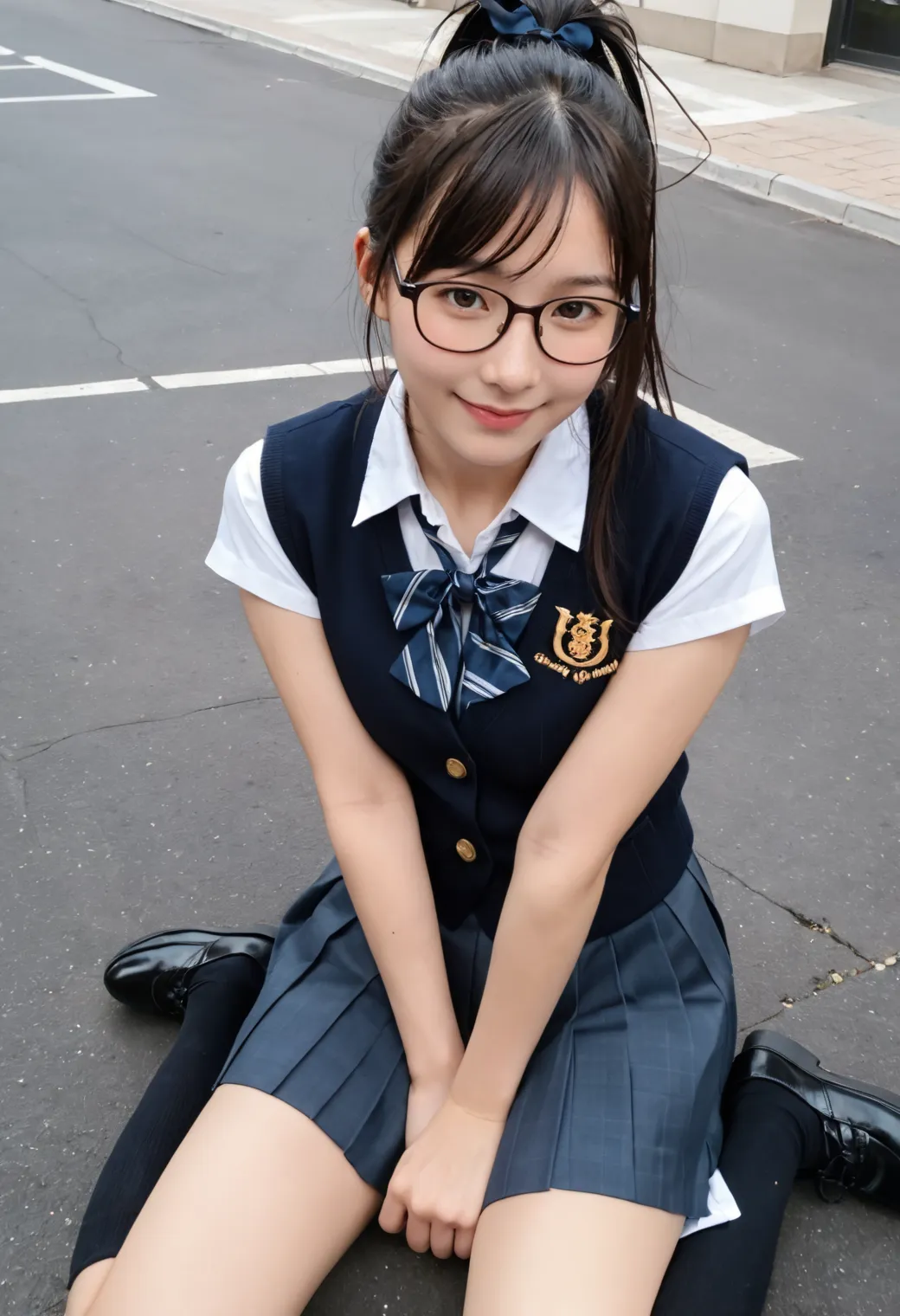 【「尻×学制服」AIエロ画像（リアル・実写・フォト風）2547枚まとめ！(32ページ目)のエロ画像16枚目