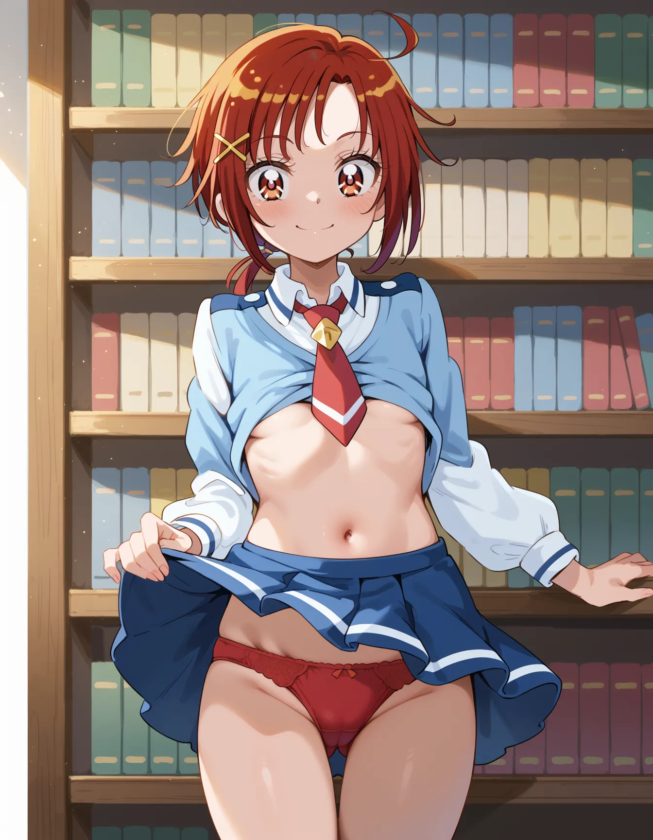 【「貧乳×学制服」AIエロ画像（イラスト・アニメ・二次元風）606枚まとめ！(8ページ目)のエロ画像22枚目