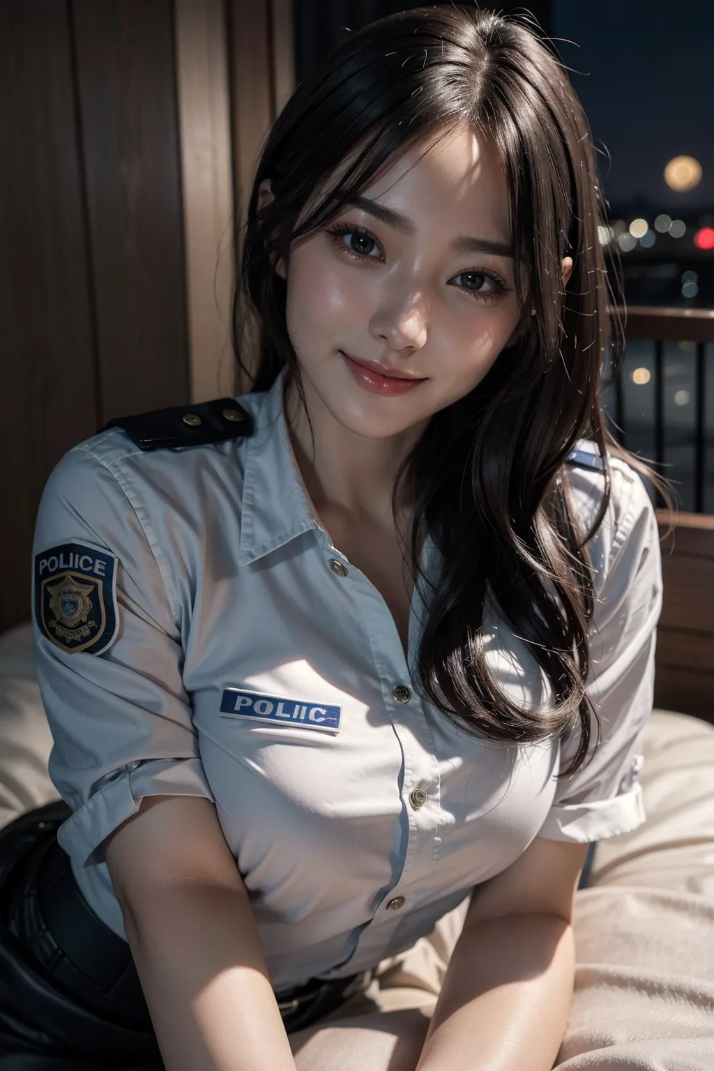 【「女警官」AIエロ画像（リアル・実写・フォト風）810枚まとめ！(10ページ目)のエロ画像26枚目