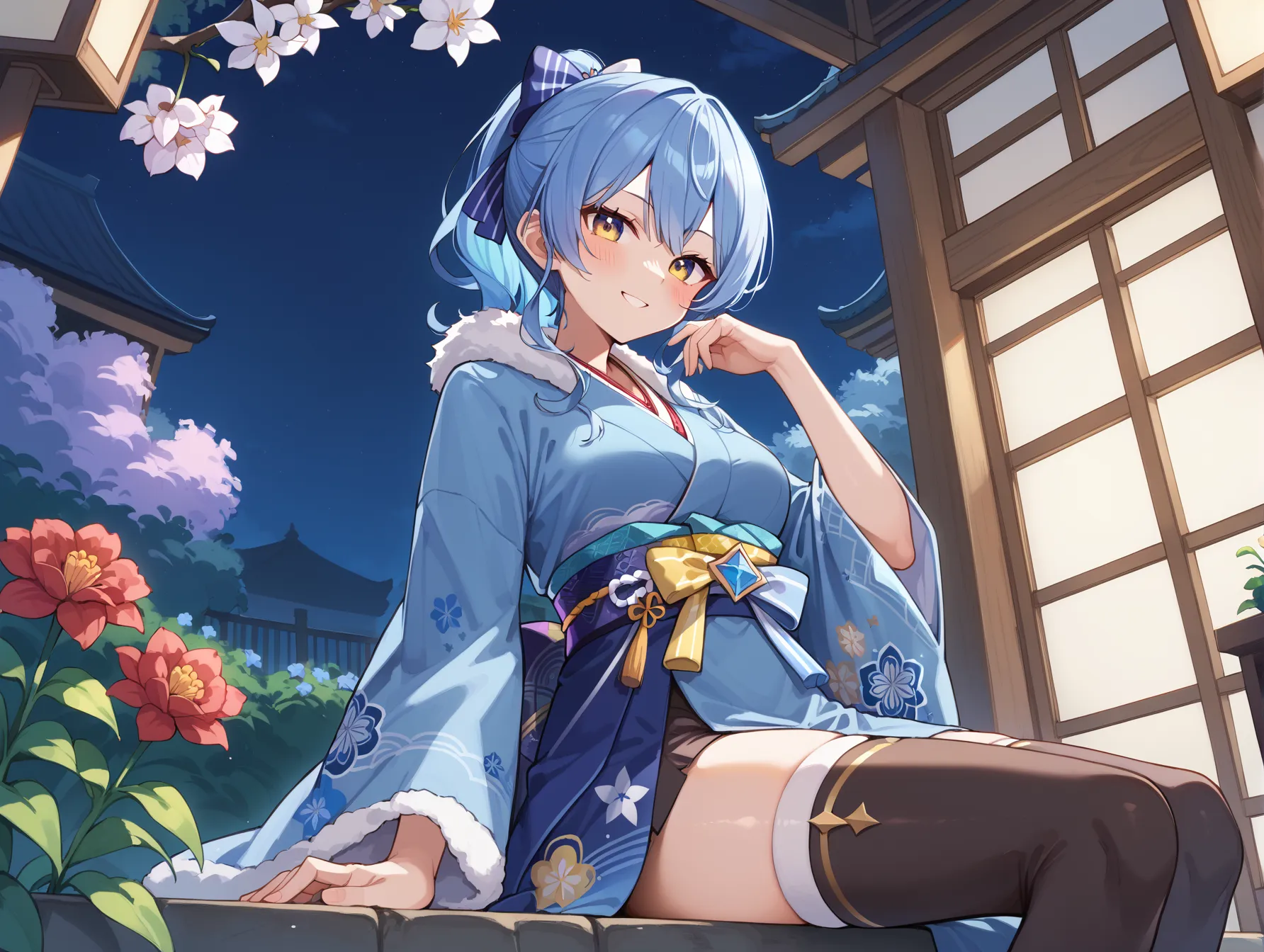【「着物」AIエロ画像（イラスト・アニメ・二次元風）1472枚まとめ！(19ページ目)のエロ画像13枚目