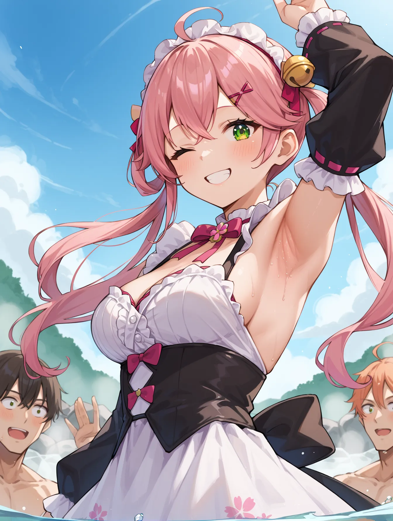 【「腋・脇」AIエロ画像（イラスト・アニメ・二次元風）4705枚まとめ！(59ページ目)のエロ画像15枚目