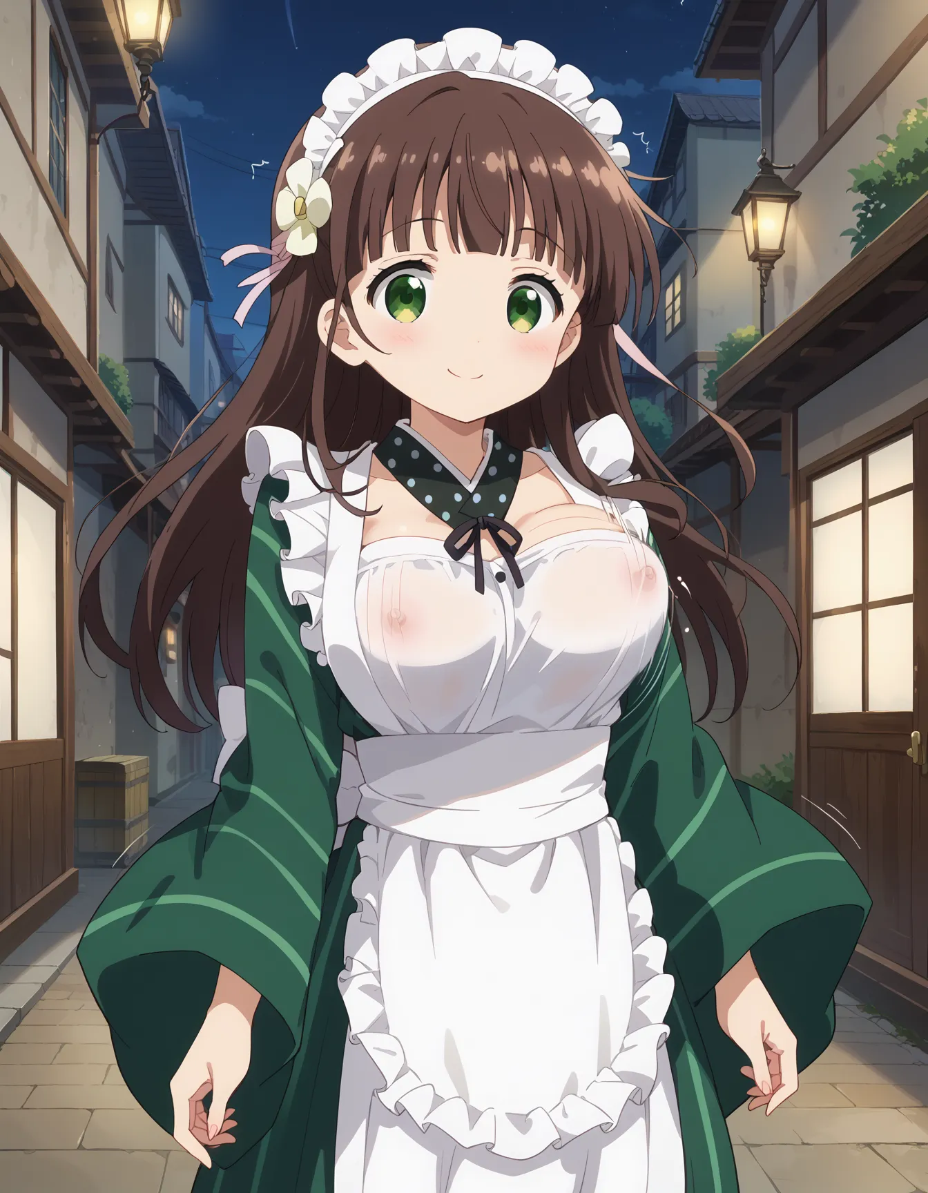 【「巨乳×着物」AIエロ画像（イラスト・アニメ・二次元風）854枚まとめ！(11ページ目)のエロ画像20枚目