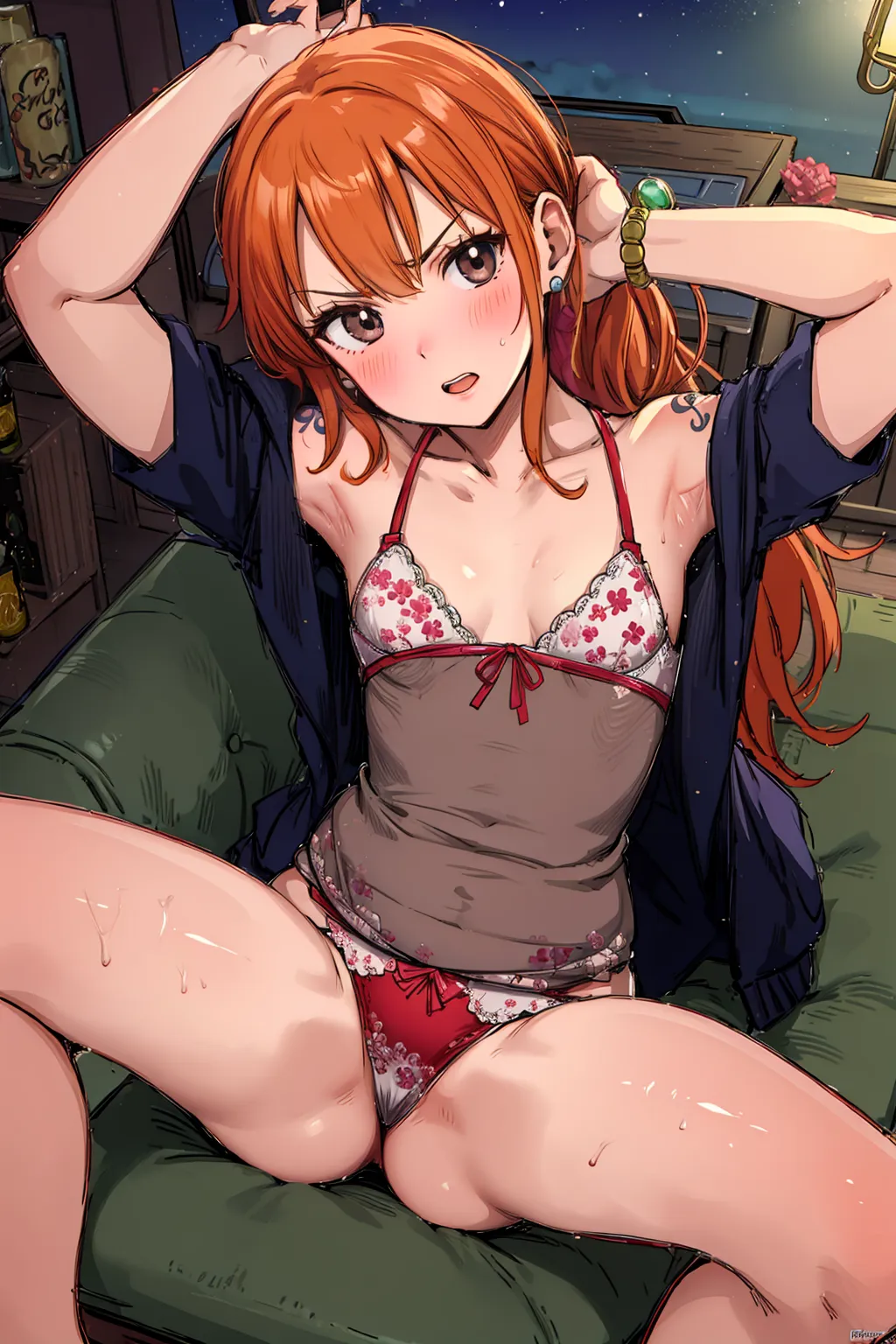 【「下着（ブラジャー・パンティ）」AIエロ画像（イラスト・アニメ・二次元風）15996枚まとめ！(194ページ目)のエロ画像9枚目