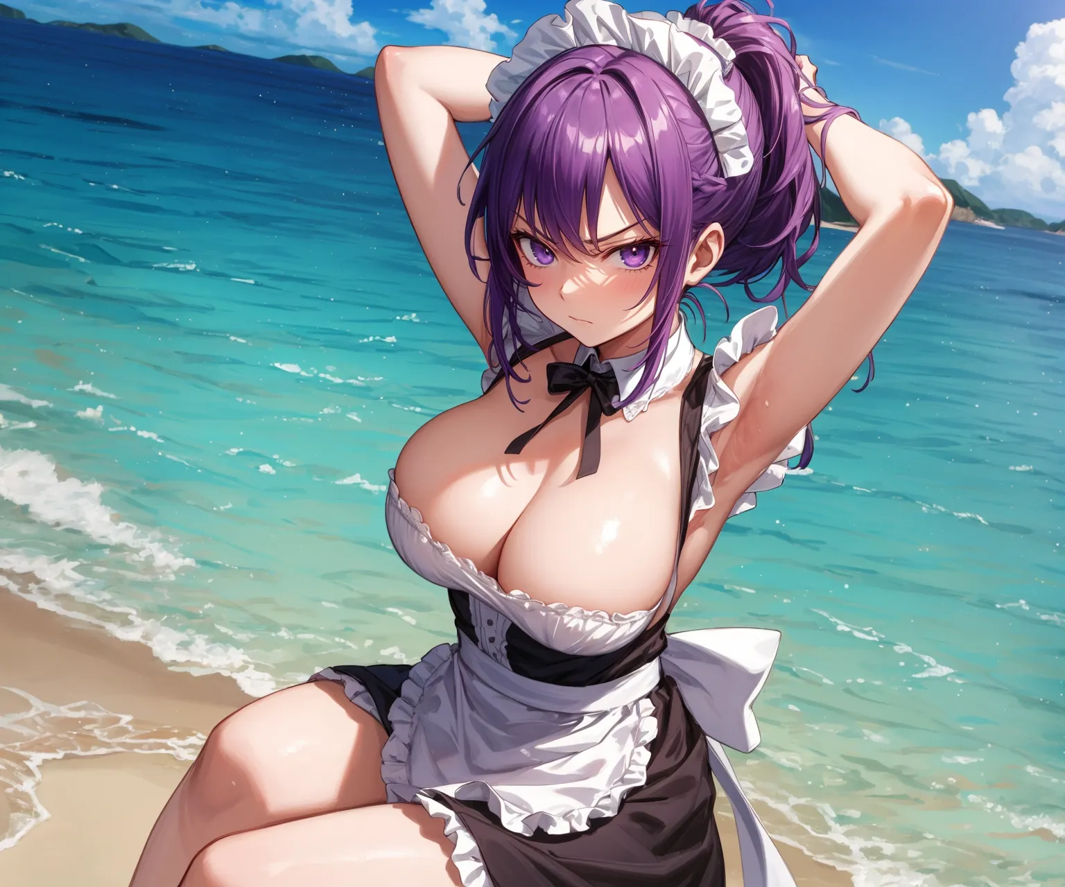 【「メイド」AIエロ画像（イラスト・アニメ・二次元風）516枚まとめ！(7ページ目)のエロ画像24枚目