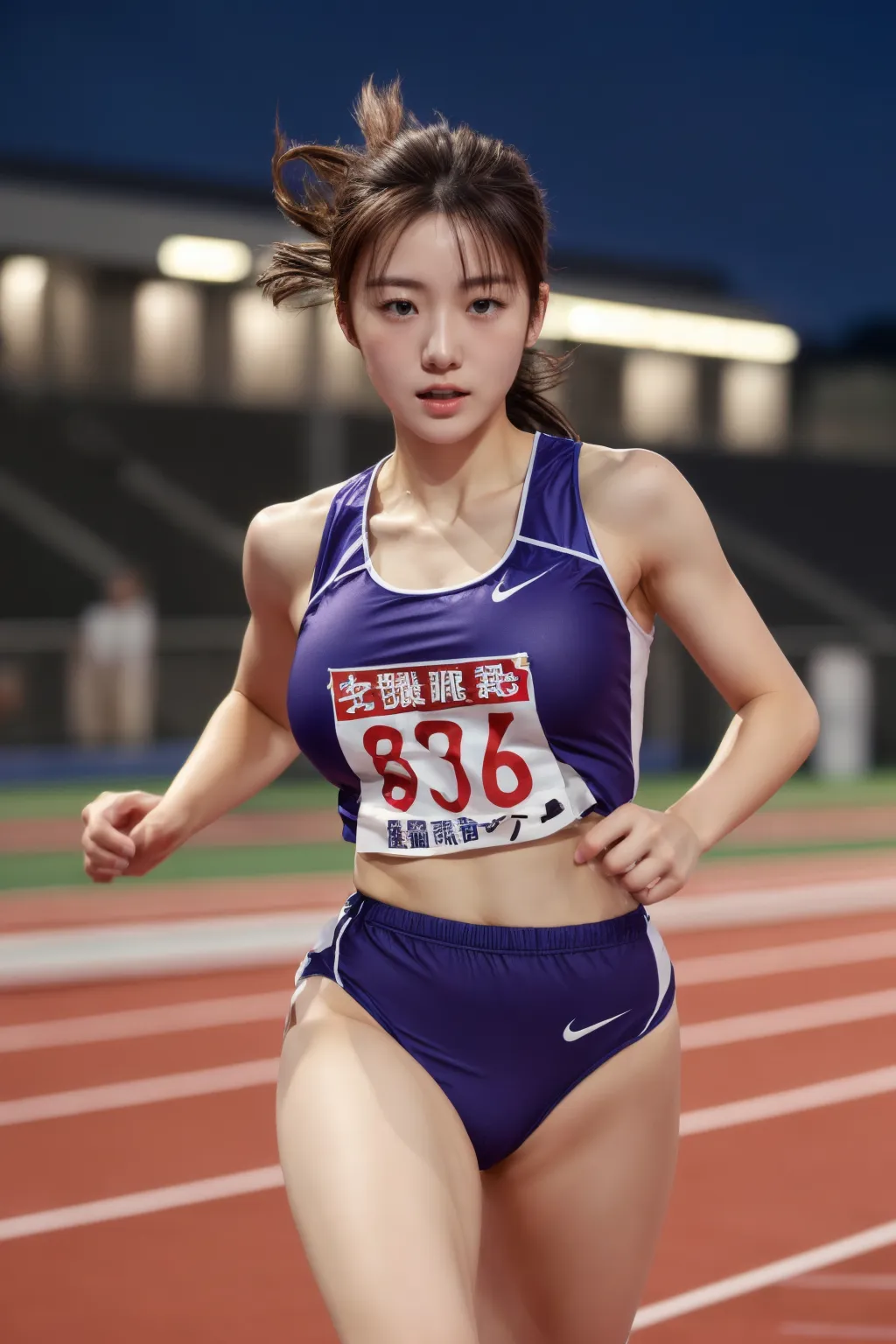 【「爆乳・超乳×陸上」AIエロ画像（リアル・実写・フォト風）314枚まとめ！(5ページ目)のエロ画像6枚目