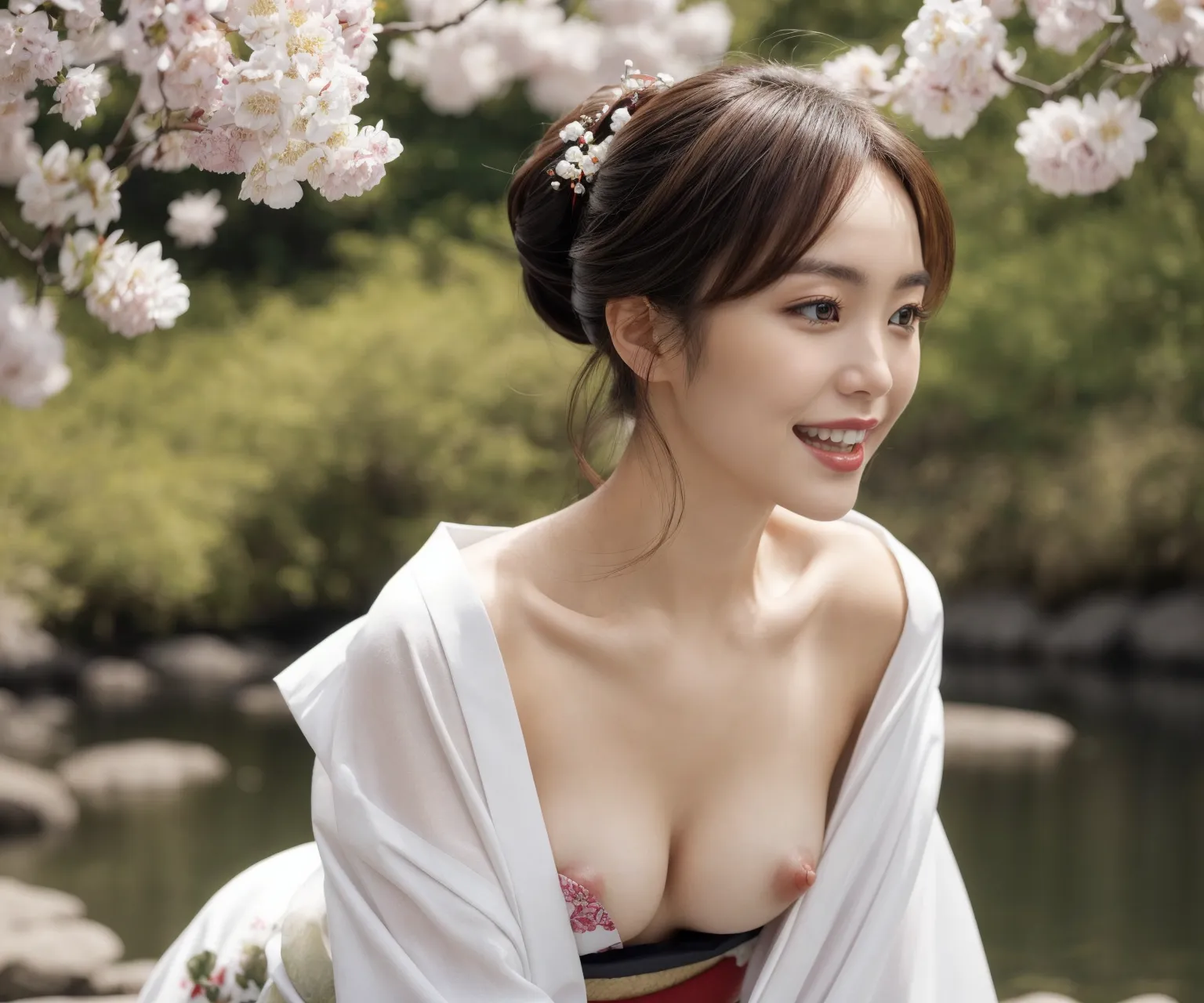 【「貧乳×着物」AIエロ画像（リアル・実写・フォト風）639枚まとめ！(7ページ目)のエロ画像25枚目
