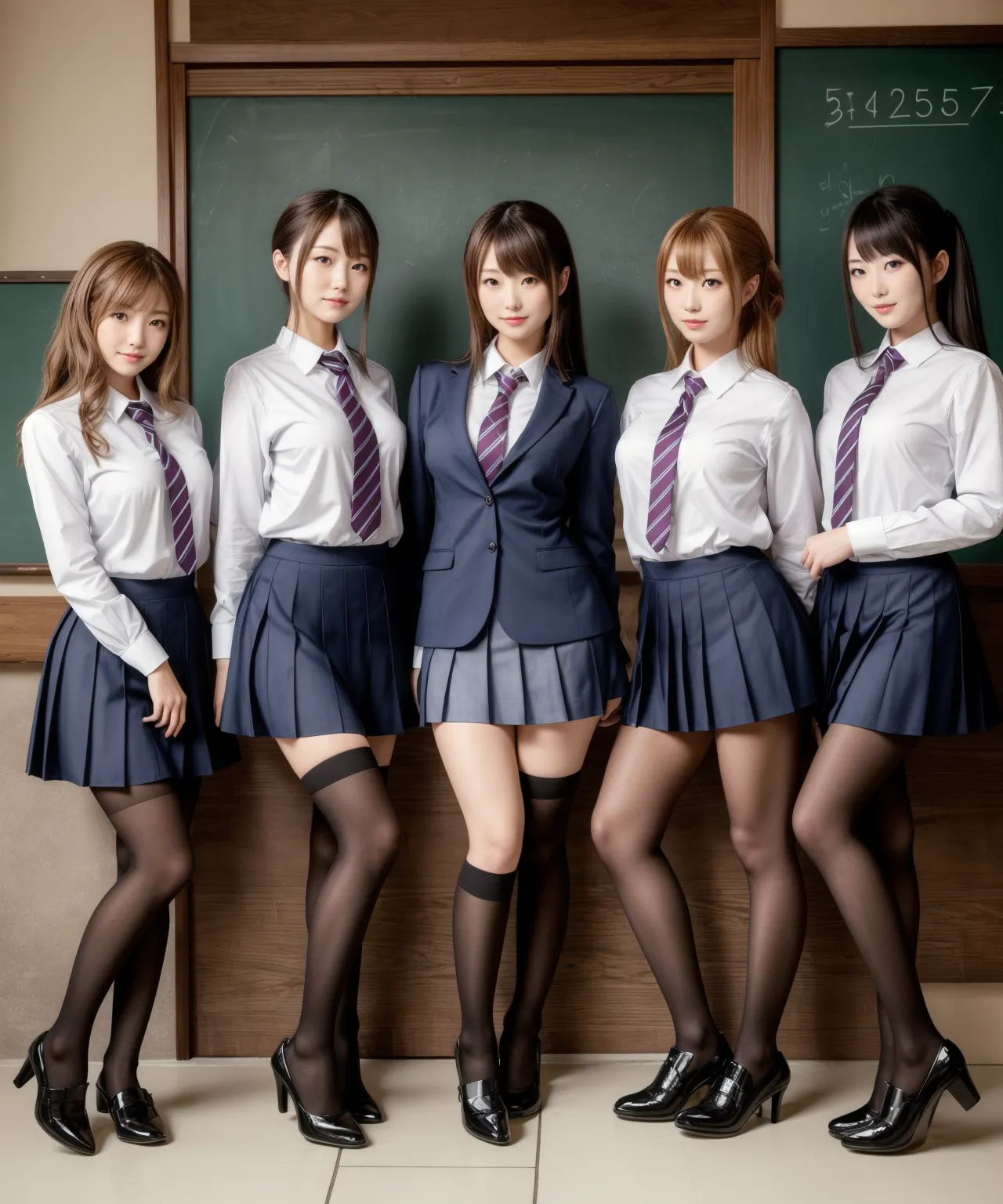 【「女子校生・JK×学制服」AIエロ画像（リアル・実写・フォト風）6248枚まとめ！(76ページ目)のエロ画像4枚目
