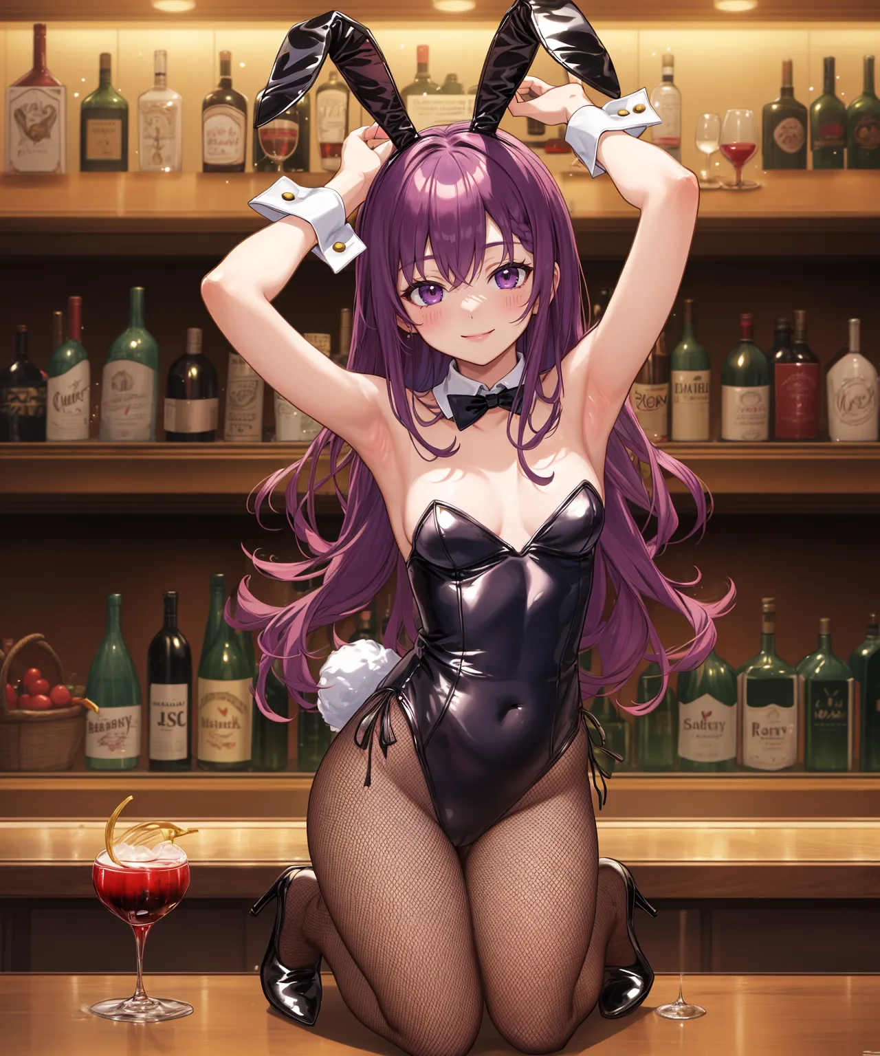 【「バニーガール」AIエロ画像（イラスト・アニメ・二次元風）736枚まとめ！(9ページ目)のエロ画像21枚目