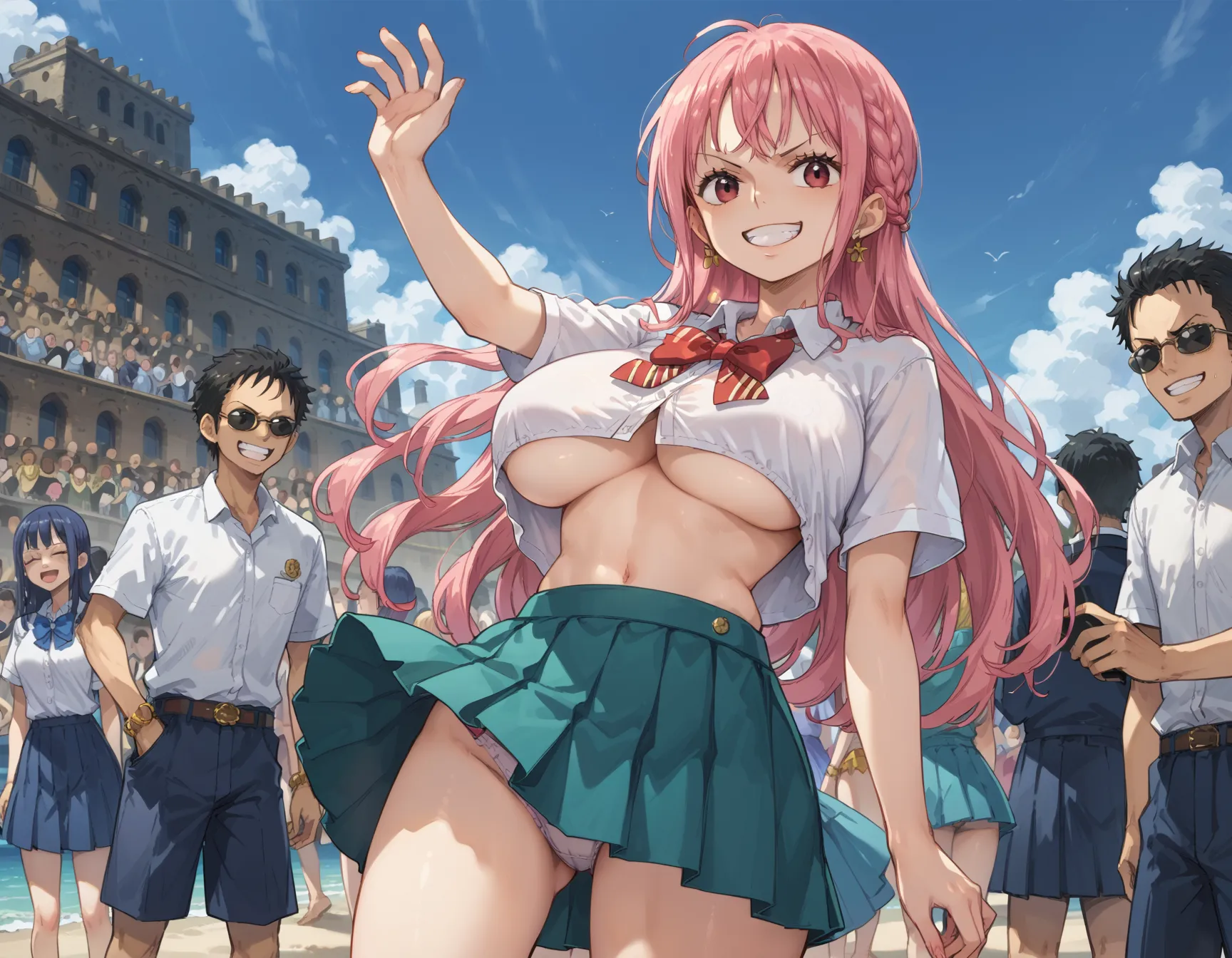 【「学制服」AIエロ画像（イラスト・アニメ・二次元風）4855枚まとめ！(56ページ目)のエロ画像21枚目