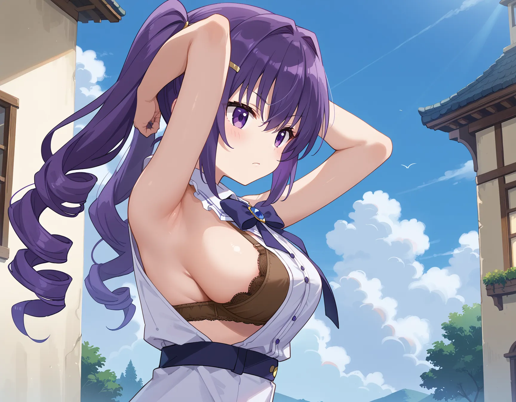 【「下着（ブラジャー・パンティ）」AIエロ画像（イラスト・アニメ・二次元風）15996枚まとめ！(187ページ目)のエロ画像8枚目