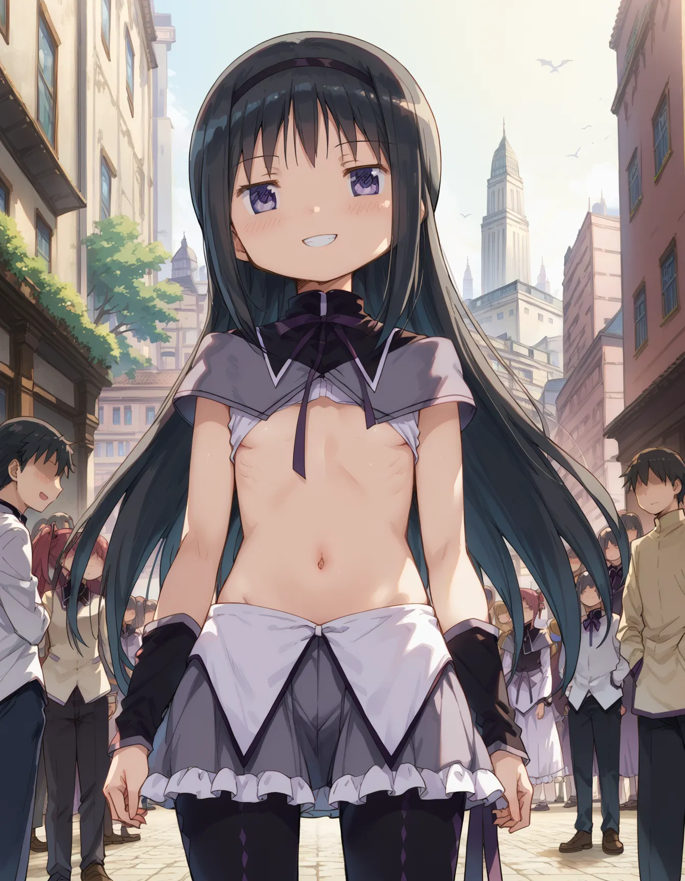 【「貧乳」AIエロ画像（イラスト・アニメ・二次元風）8390枚まとめ！(100ページ目)のエロ画像12枚目