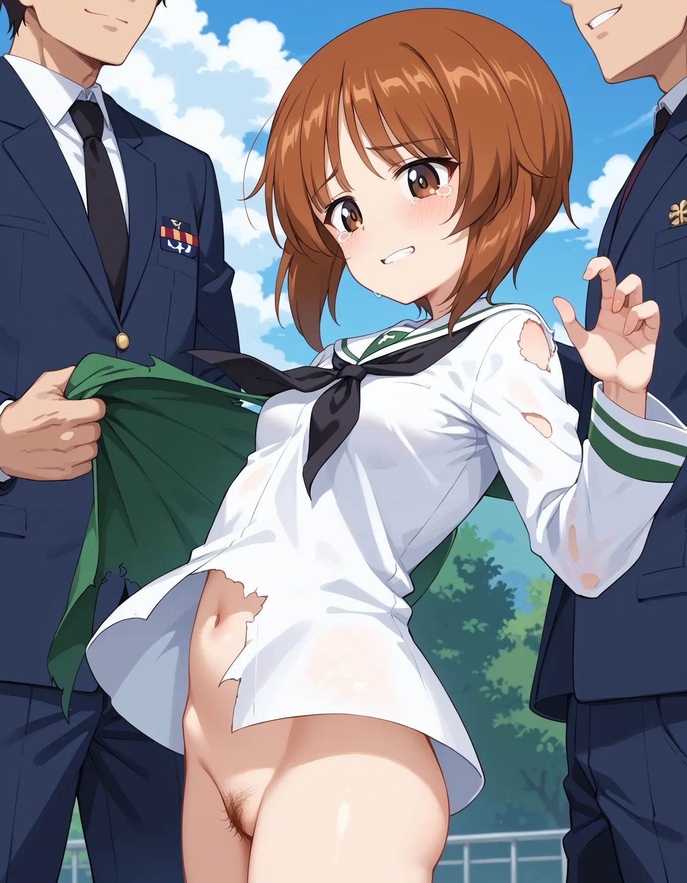 【「学制服」AIエロ画像（イラスト・アニメ・二次元風）4855枚まとめ！(55ページ目)のエロ画像6枚目