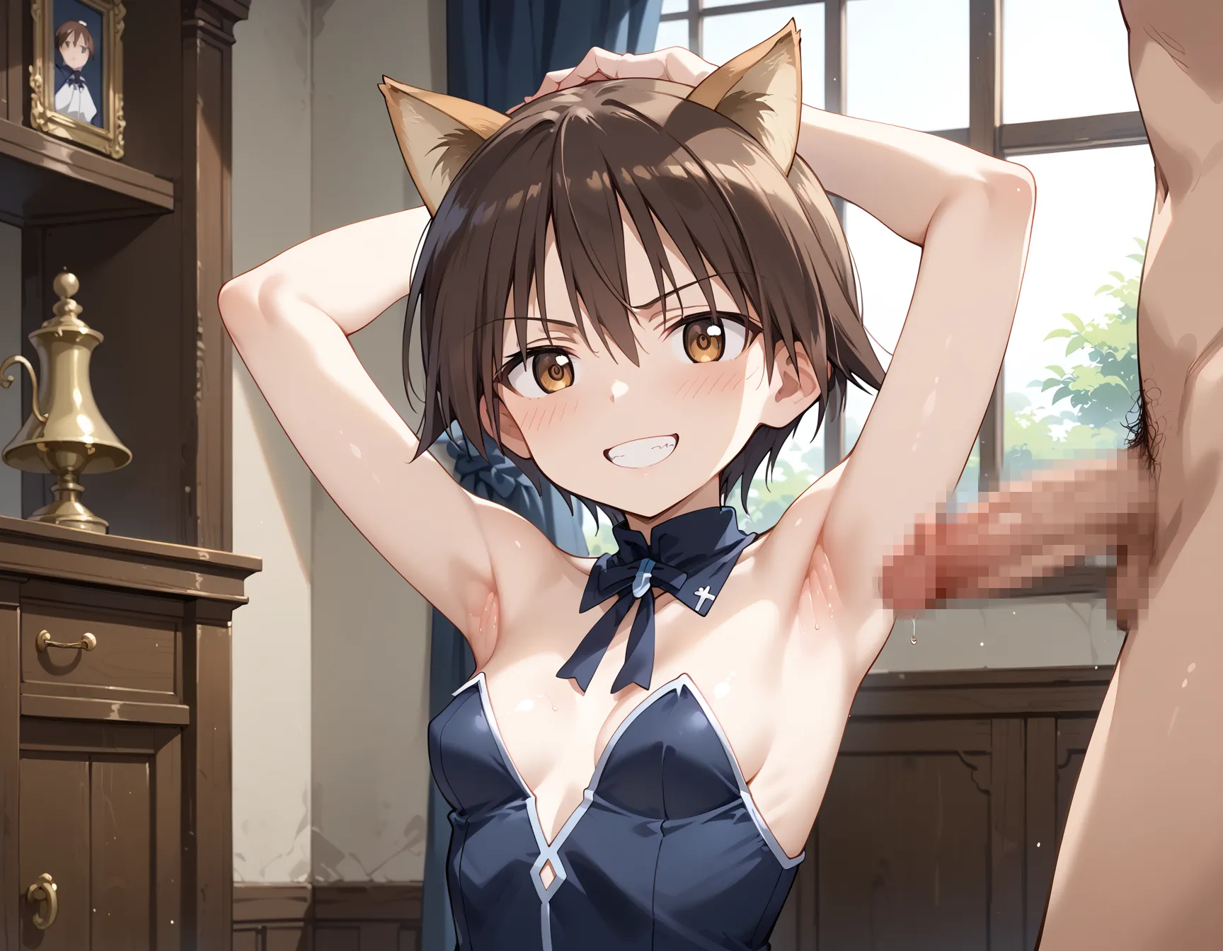 【「腋・脇」AIエロ画像（イラスト・アニメ・二次元風）4705枚まとめ！(55ページ目)のエロ画像16枚目