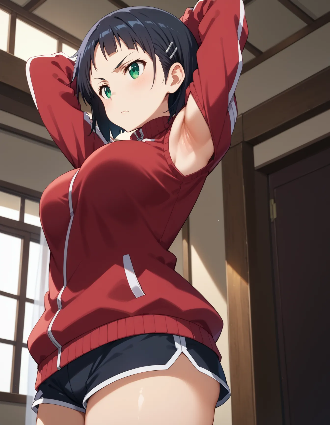 【「腋・脇」AIエロ画像（イラスト・アニメ・二次元風）4705枚まとめ！(55ページ目)のエロ画像13枚目