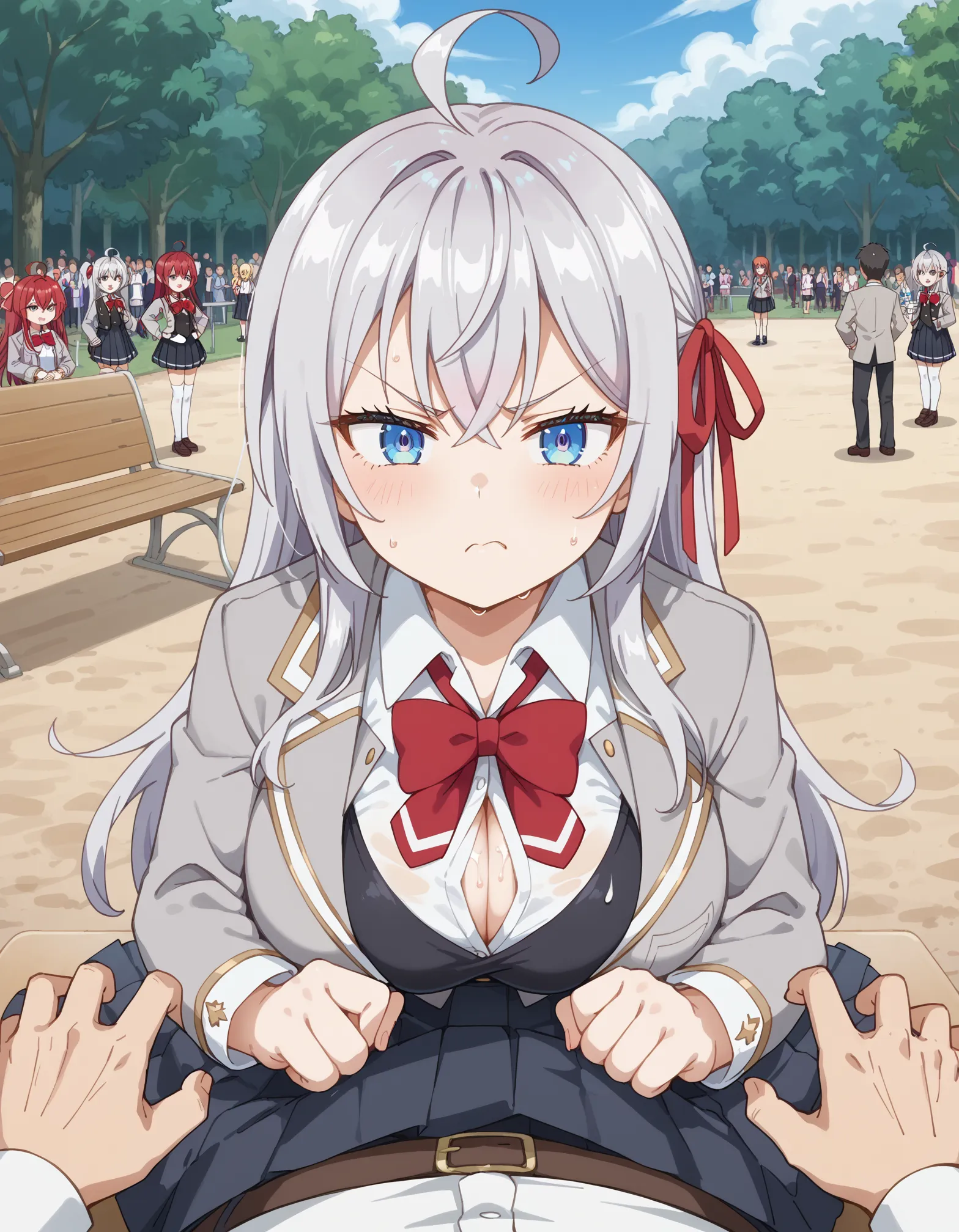 【「学制服」AIエロ画像（イラスト・アニメ・二次元風）4855枚まとめ！(54ページ目)のエロ画像22枚目