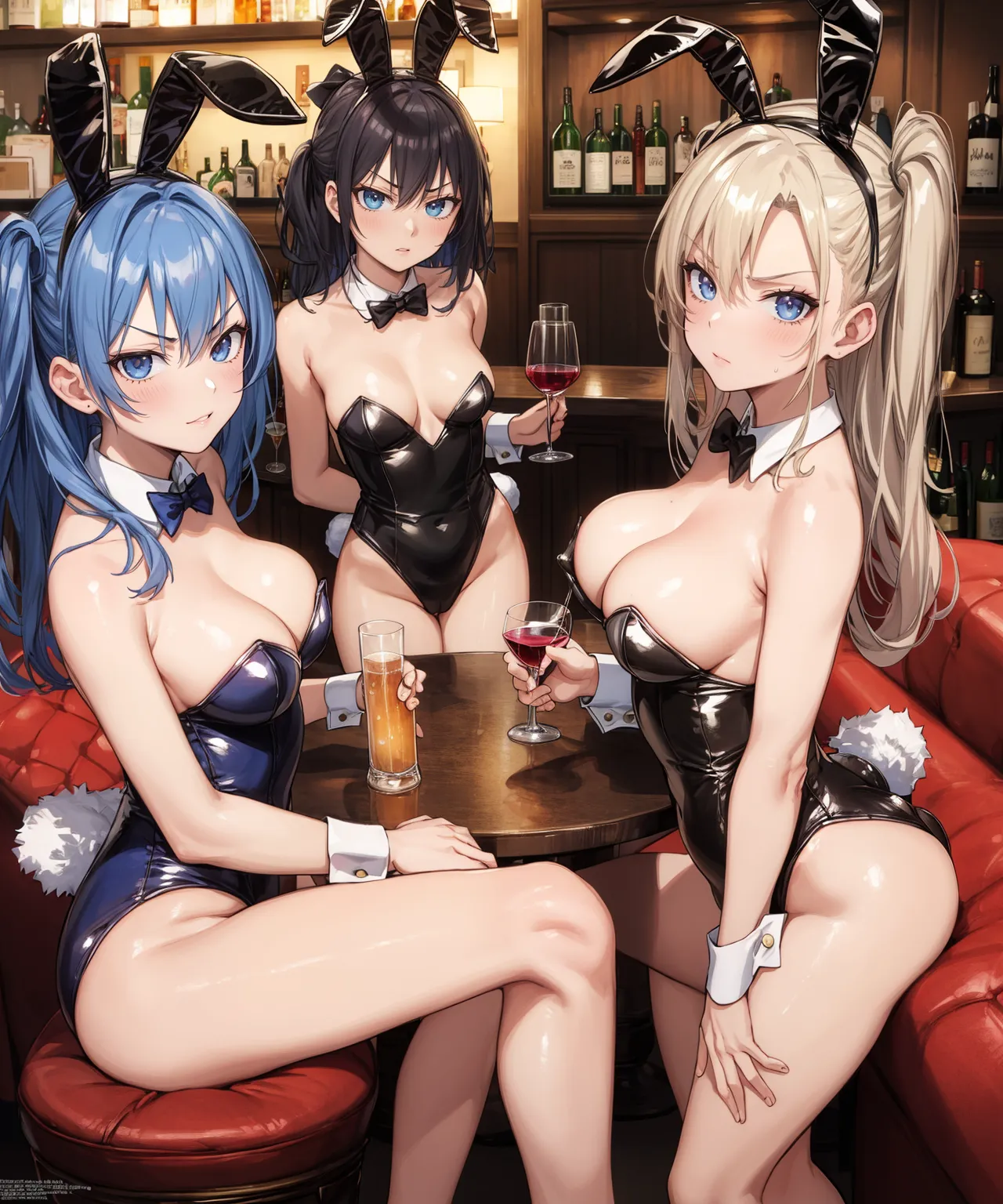 【「バニーガール」AIエロ画像（イラスト・アニメ・二次元風）736枚まとめ！(9ページ目)のエロ画像10枚目