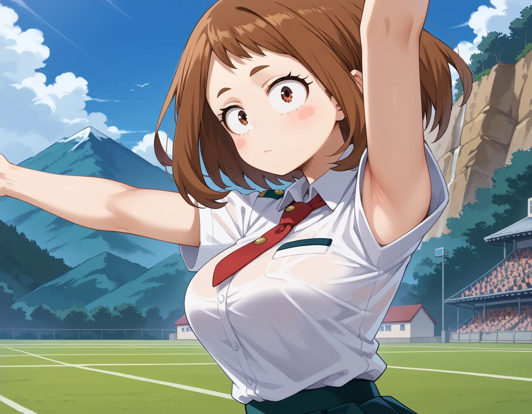 【「腋・脇」AIエロ画像（イラスト・アニメ・二次元風）4705枚まとめ！(54ページ目)のエロ画像27枚目