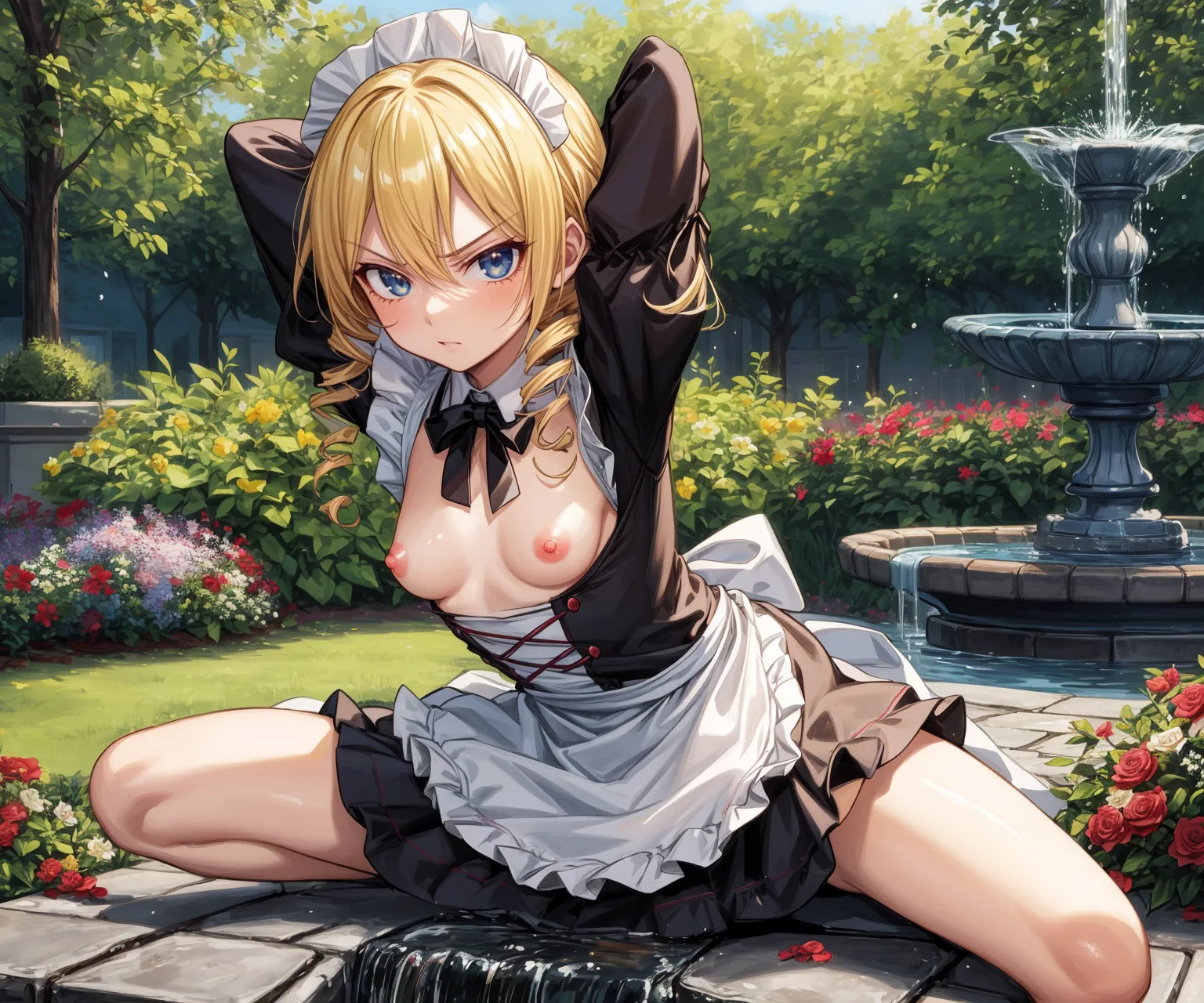 【「メイド」AIエロ画像（イラスト・アニメ・二次元風）516枚まとめ！(7ページ目)のエロ画像5枚目