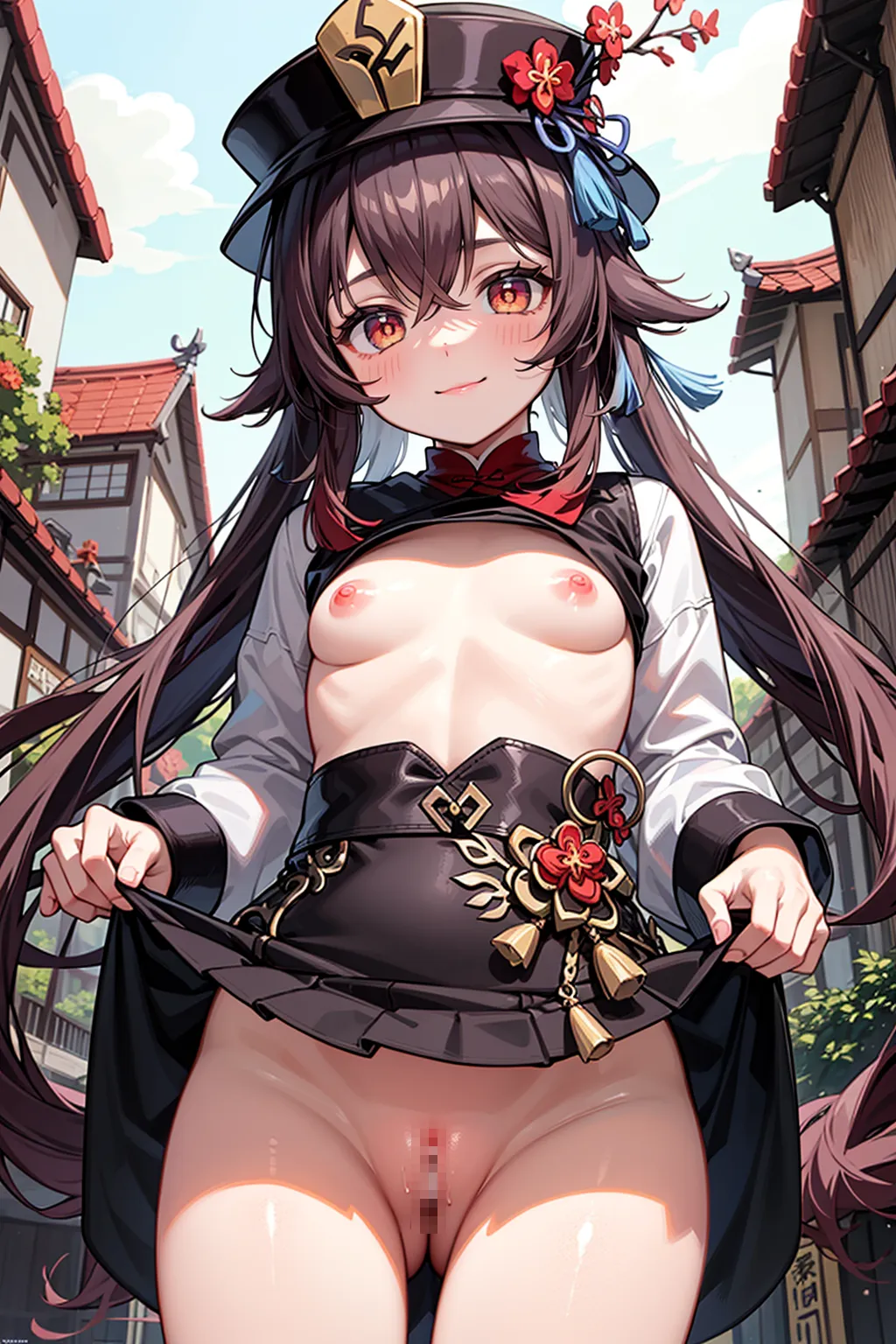 【「貧乳」AIエロ画像（イラスト・アニメ・二次元風）8390枚まとめ！(96ページ目)のエロ画像7枚目