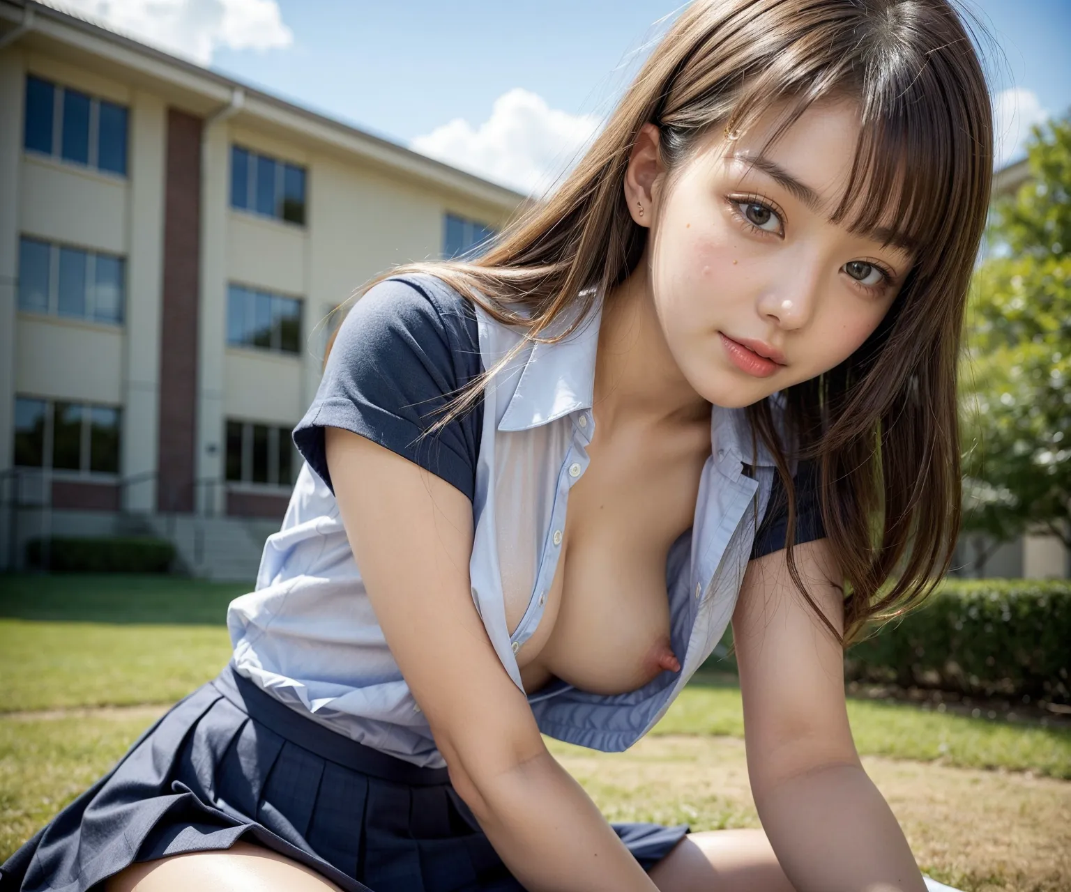 【「女子校生・JK×貧乳」AIエロ画像（リアル・実写・フォト風）2980枚まとめ！(34ページ目)のエロ画像16枚目