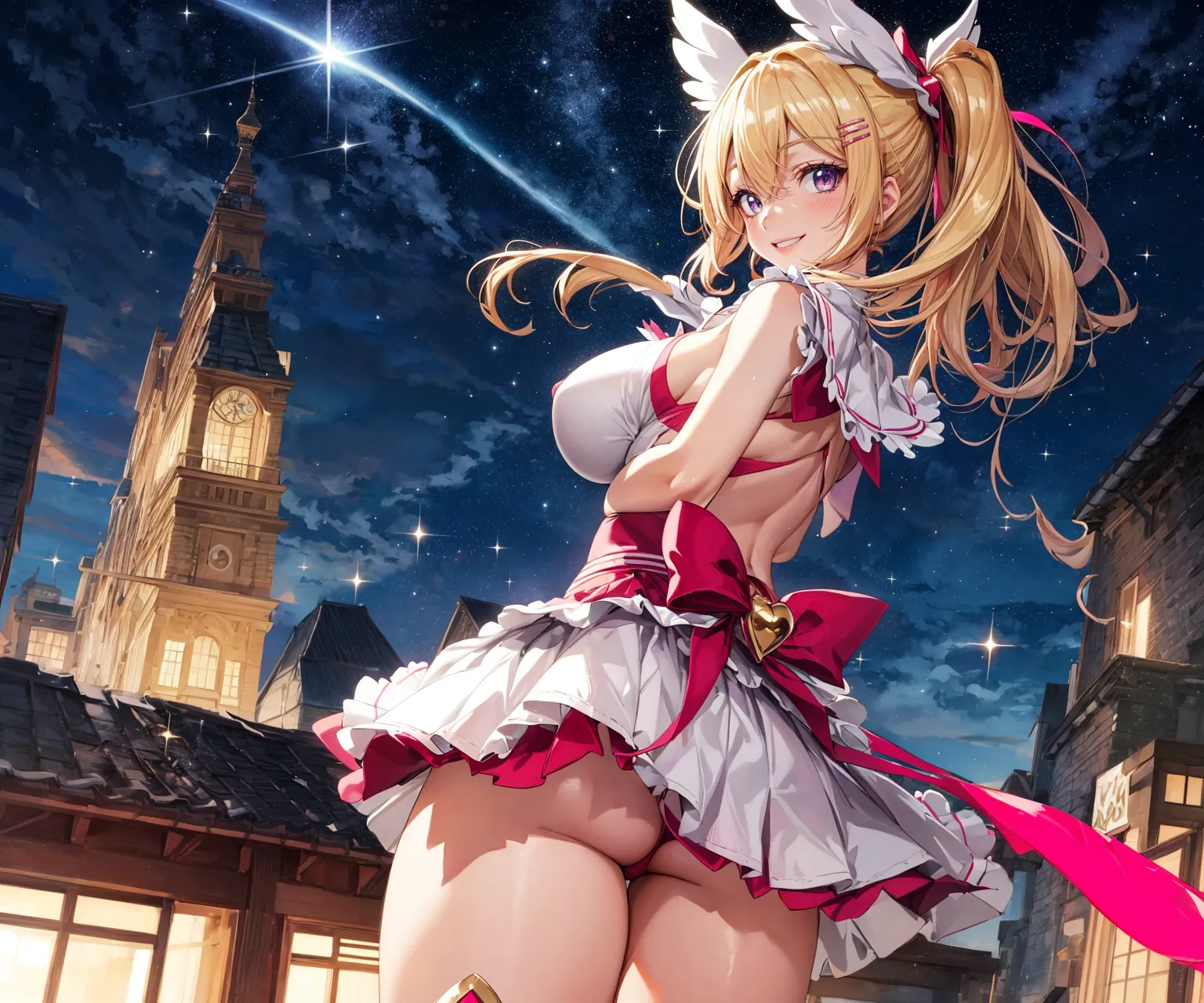 【「爆乳・超乳」AIエロ画像（イラスト・アニメ・二次元風）5621枚まとめ！(62ページ目)のエロ画像14枚目