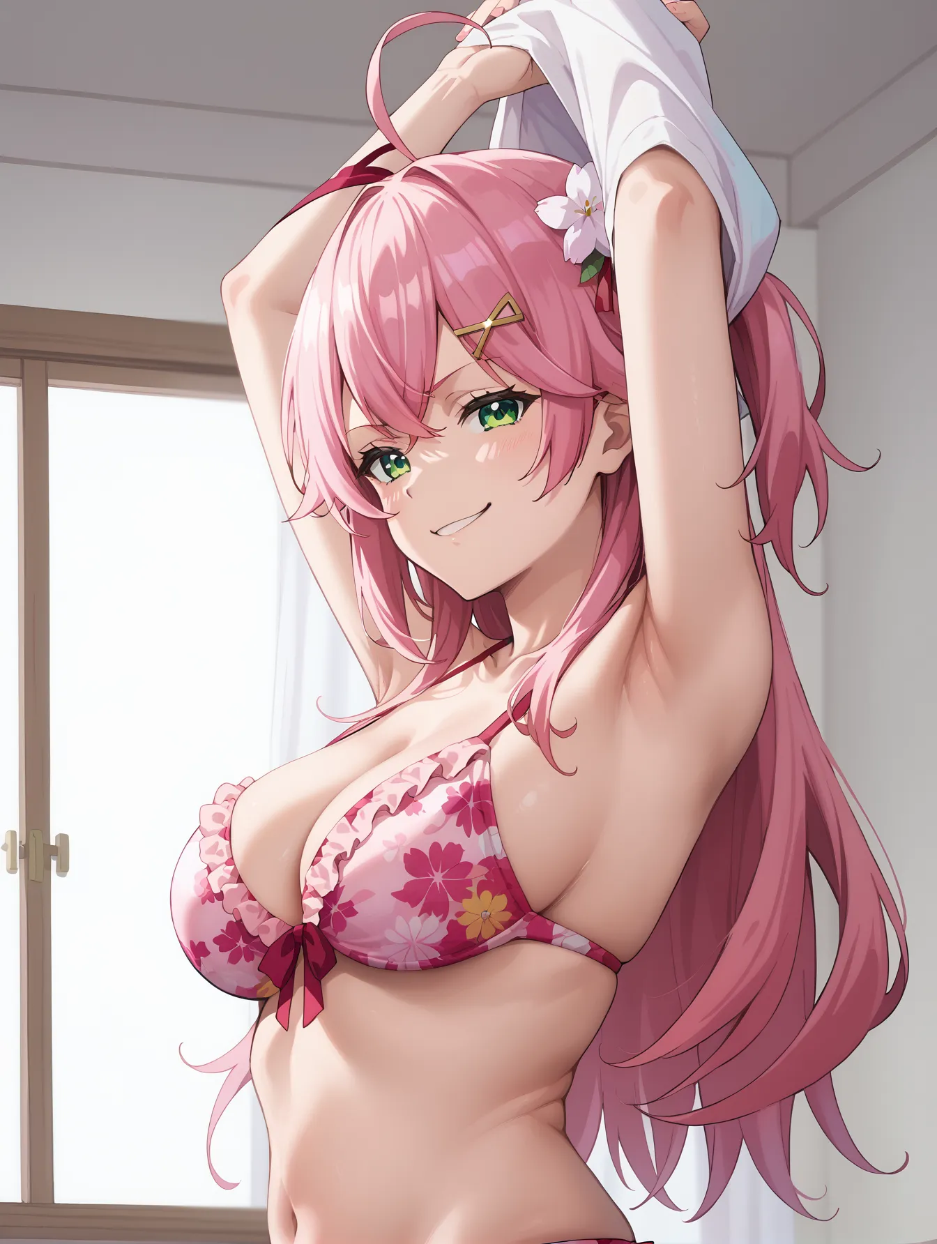 【「腋・脇」AIエロ画像（イラスト・アニメ・二次元風）4705枚まとめ！(53ページ目)のエロ画像9枚目