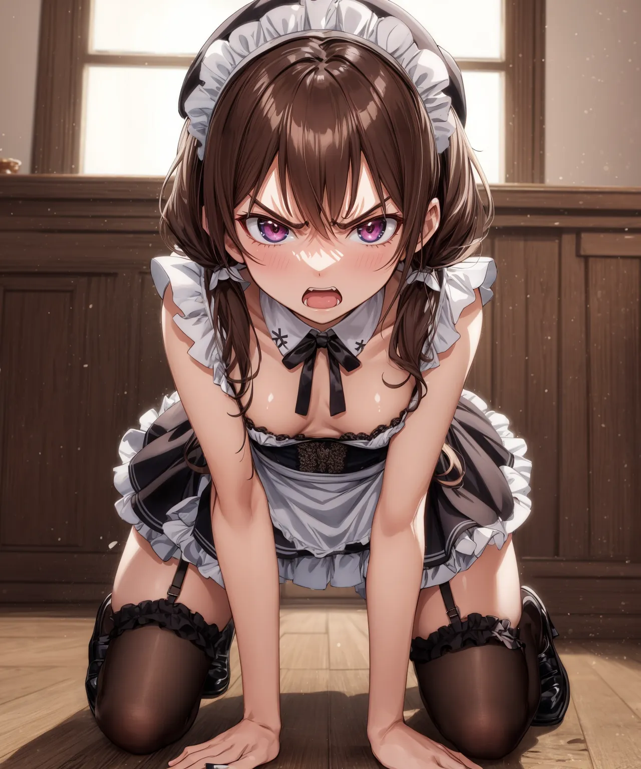 【「メイド」AIエロ画像（イラスト・アニメ・二次元風）516枚まとめ！(6ページ目)のエロ画像26枚目