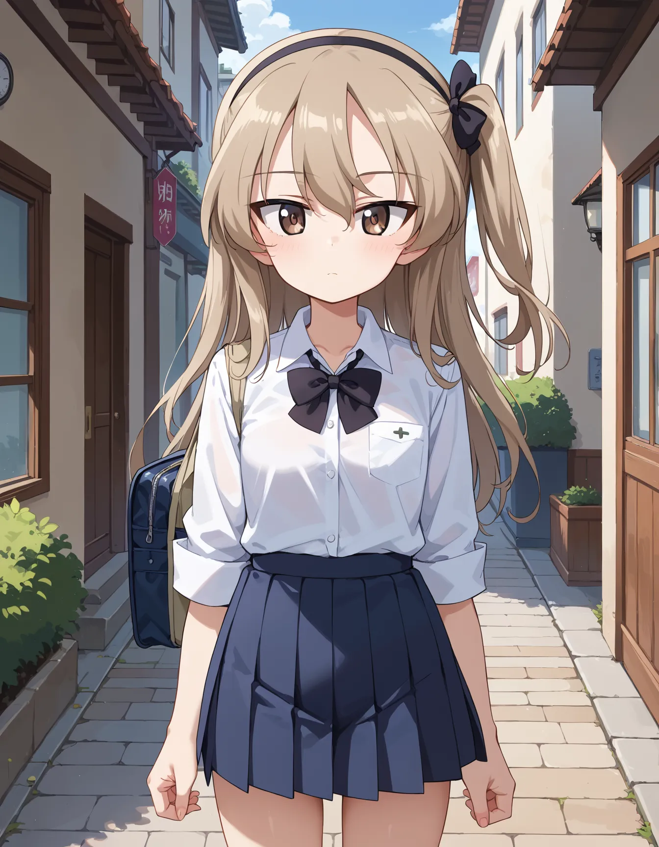 【「貧乳×学制服」AIエロ画像（イラスト・アニメ・二次元風）606枚まとめ！(7ページ目)のエロ画像9枚目