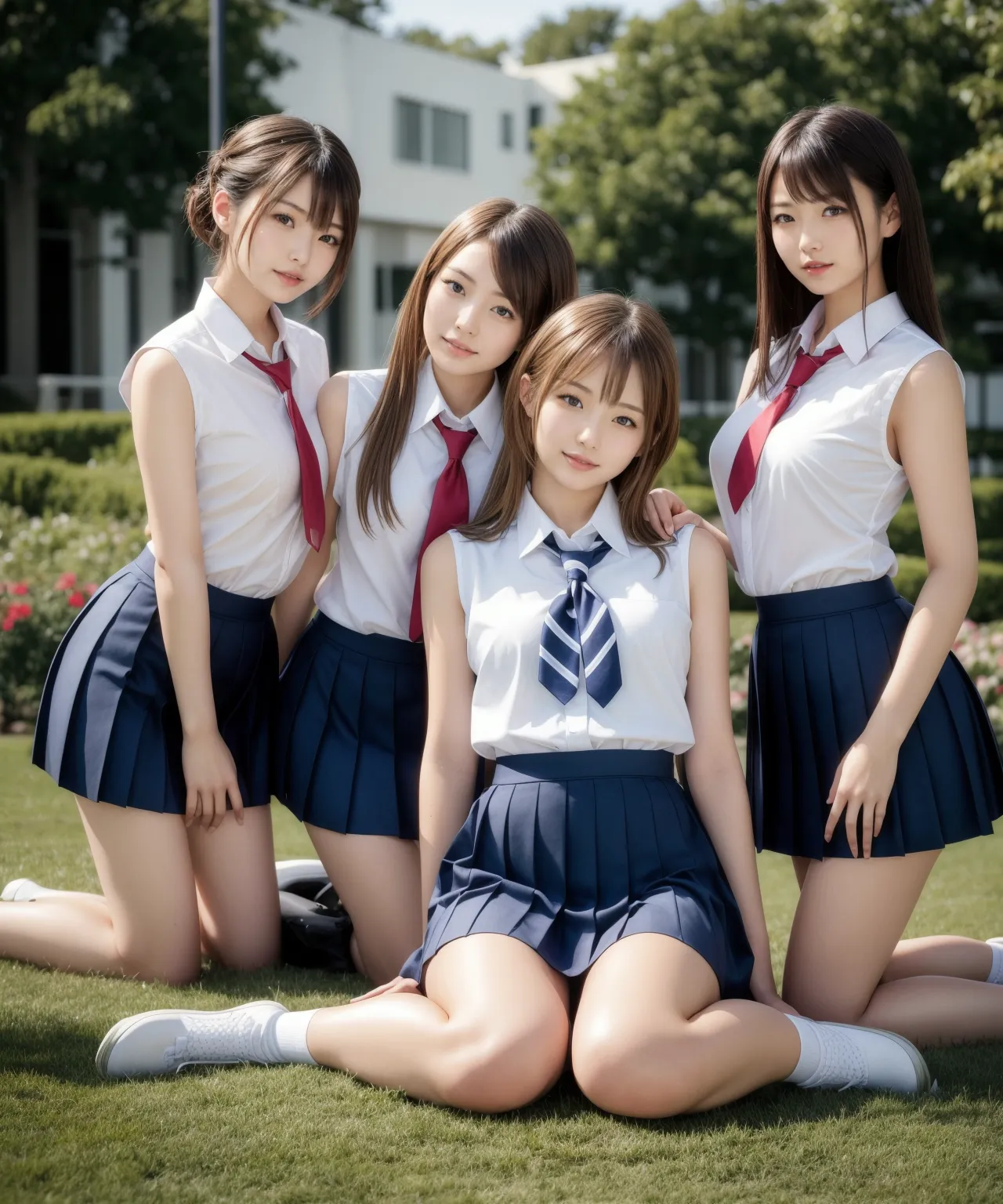 【「女子校生・JK×貧乳」AIエロ画像（リアル・実写・フォト風）2980枚まとめ！(33ページ目)のエロ画像3枚目