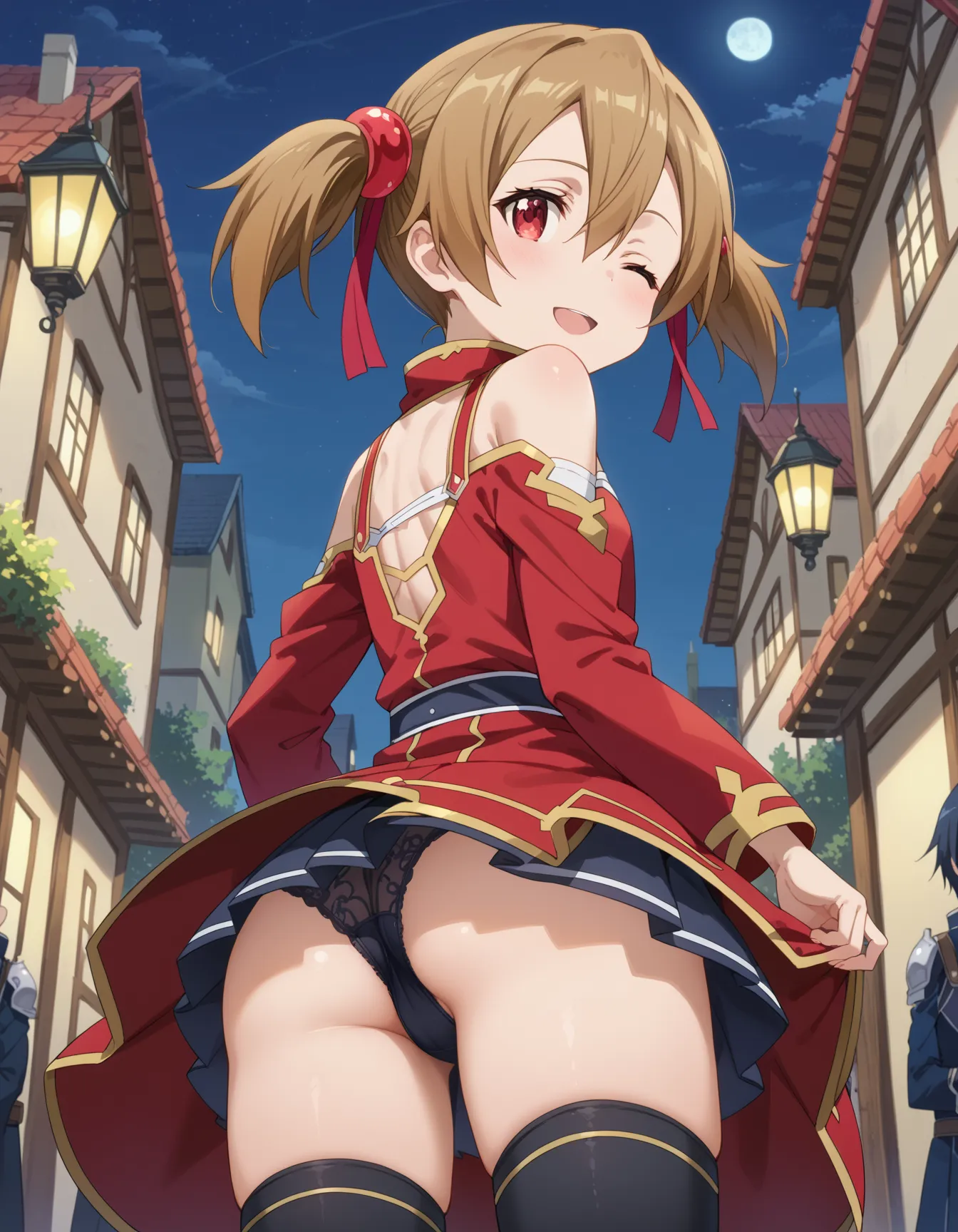 【「貧乳」AIエロ画像（イラスト・アニメ・二次元風）8390枚まとめ！(91ページ目)のエロ画像9枚目