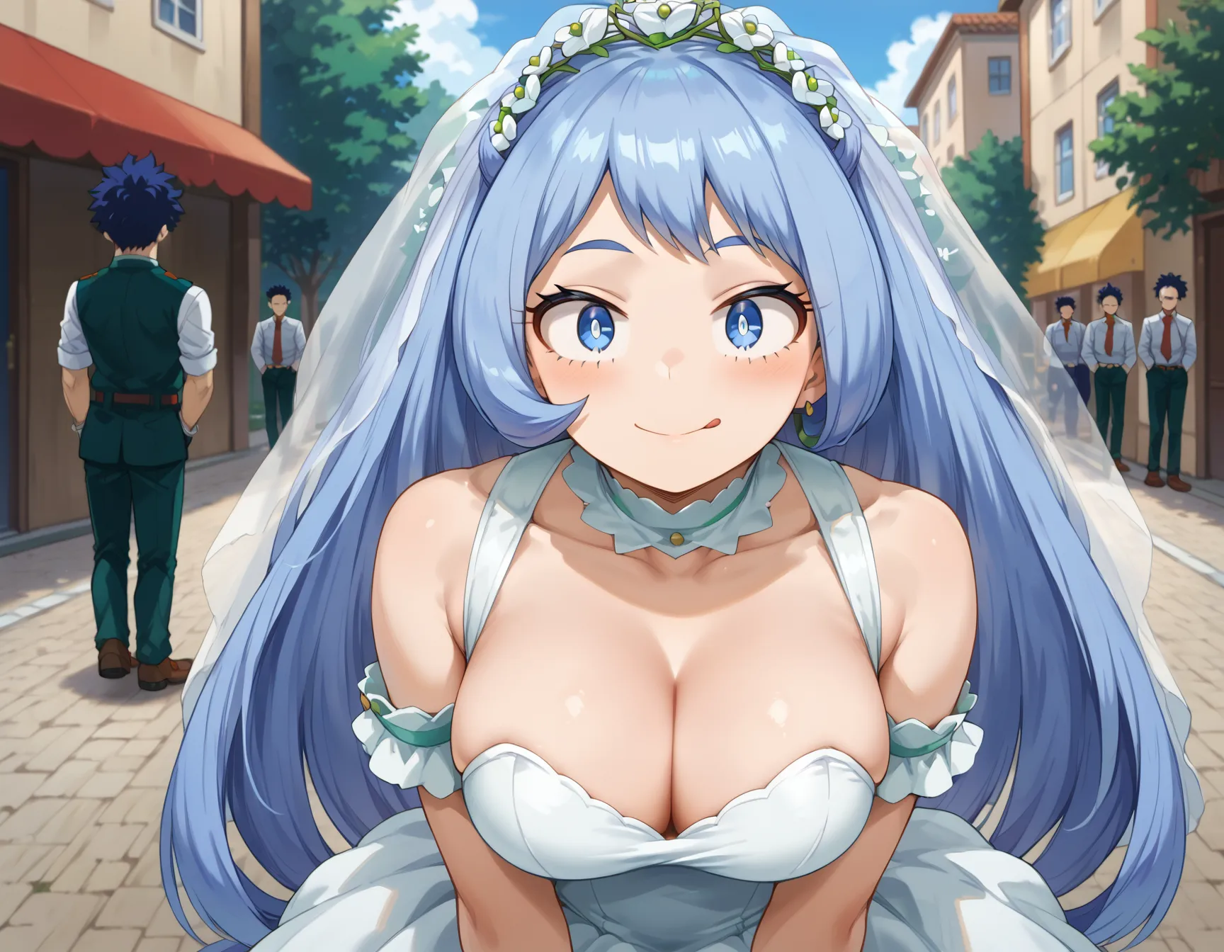 【「ウェディングドレス」AIエロ画像（イラスト・アニメ・二次元風）332枚まとめ！(4ページ目)のエロ画像17枚目