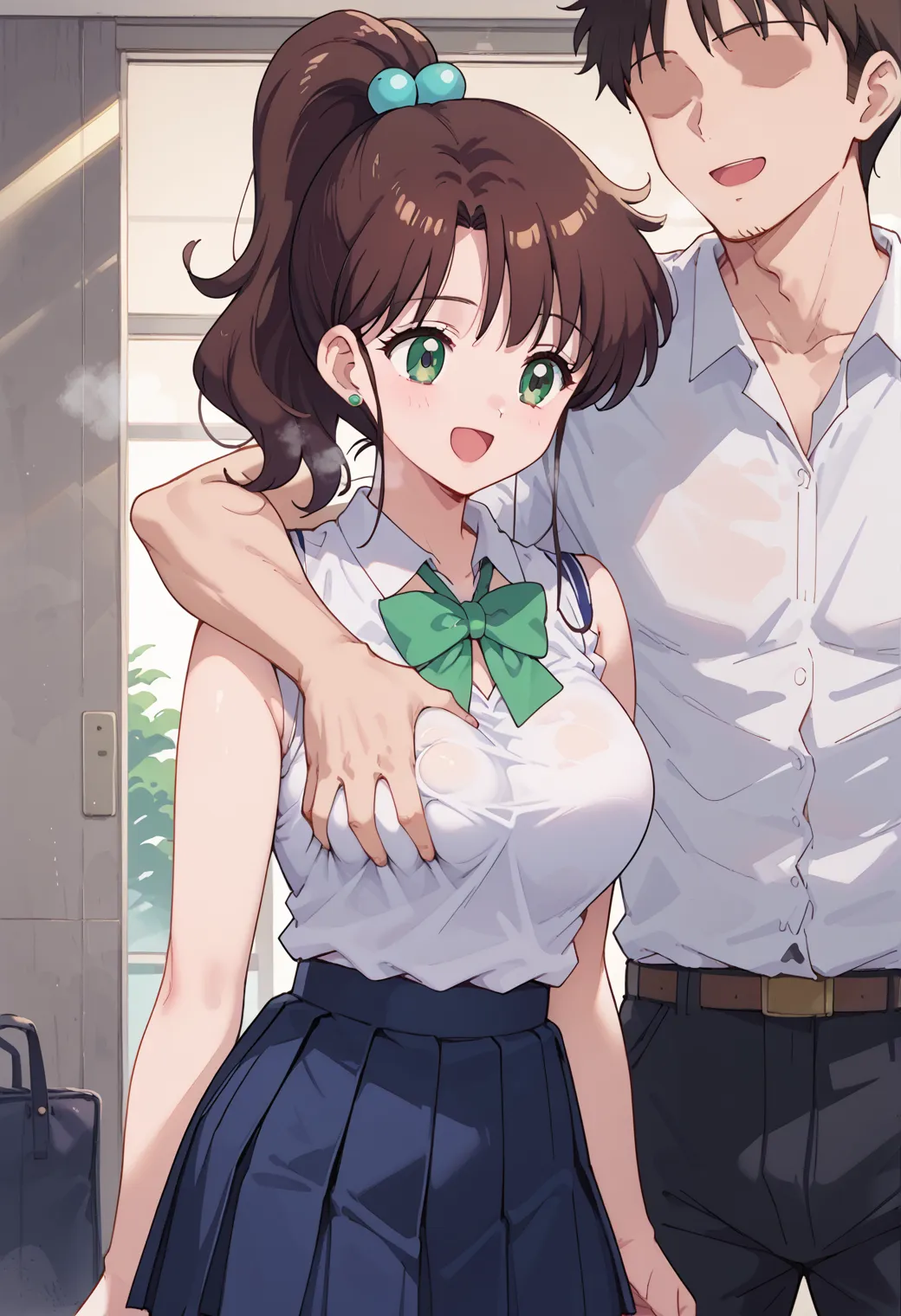 【「学制服」AIエロ画像（イラスト・アニメ・二次元風）4855枚まとめ！(50ページ目)のエロ画像25枚目