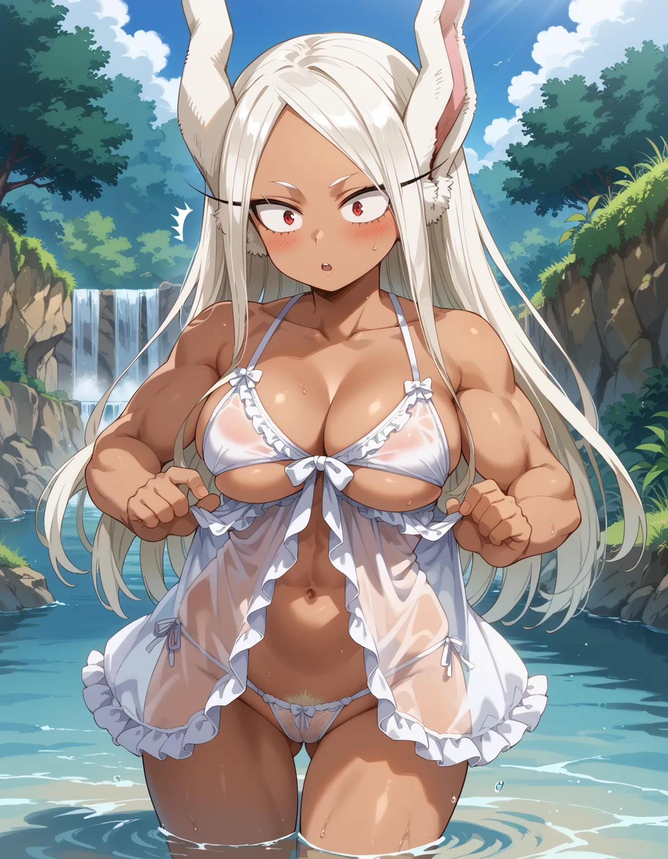 【「下着（ブラジャー・パンティ）」AIエロ画像（イラスト・アニメ・二次元風）15996枚まとめ！(169ページ目)のエロ画像1枚目