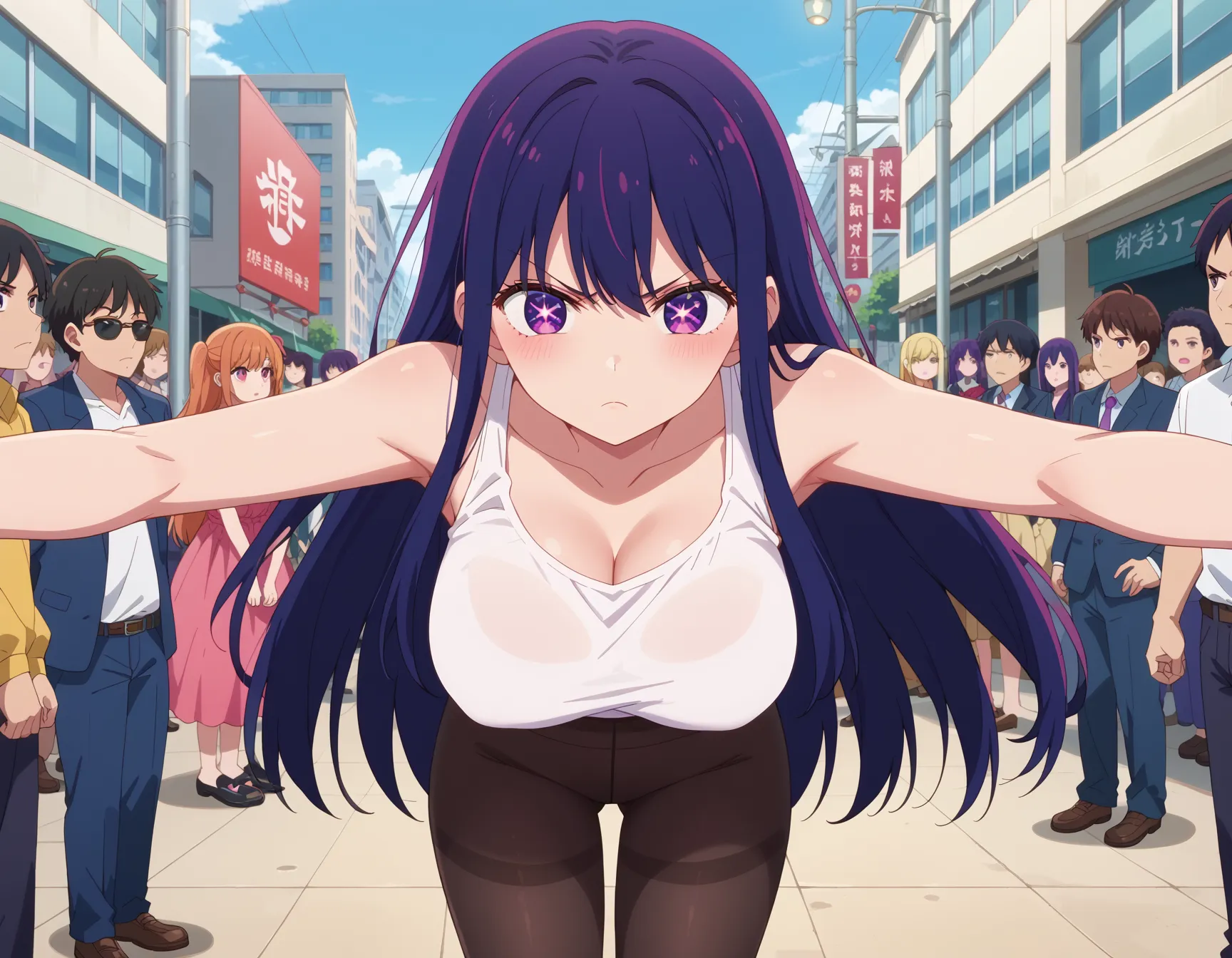 【「巨乳×パンスト」AIエロ画像（イラスト・アニメ・二次元風）575枚まとめ！(7ページ目)のエロ画像11枚目
