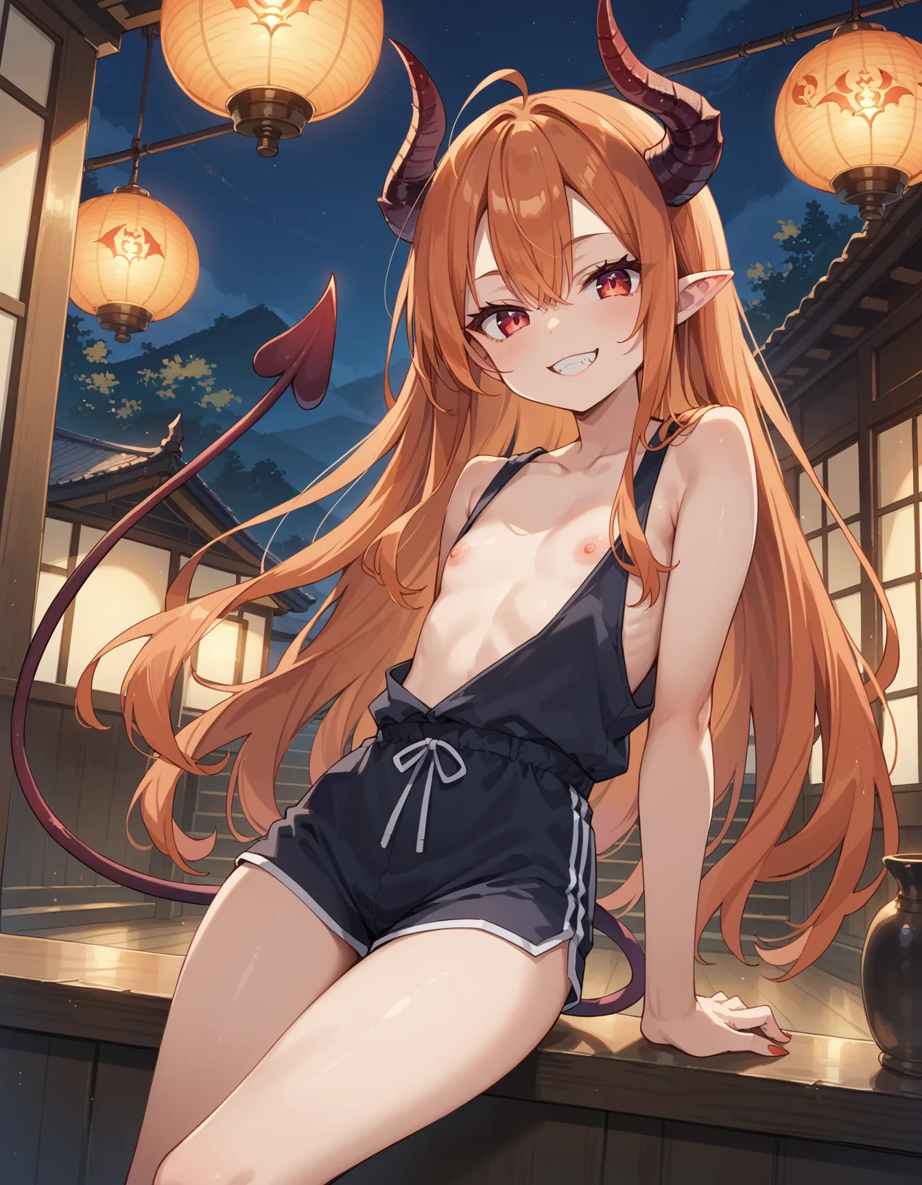 【「貧乳」AIエロ画像（イラスト・アニメ・二次元風）8390枚まとめ！(90ページ目)のエロ画像16枚目