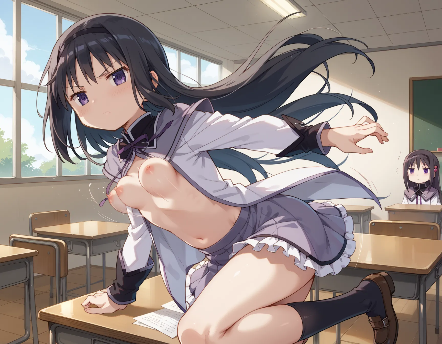 【「貧乳」AIエロ画像（イラスト・アニメ・二次元風）8390枚まとめ！(89ページ目)のエロ画像16枚目