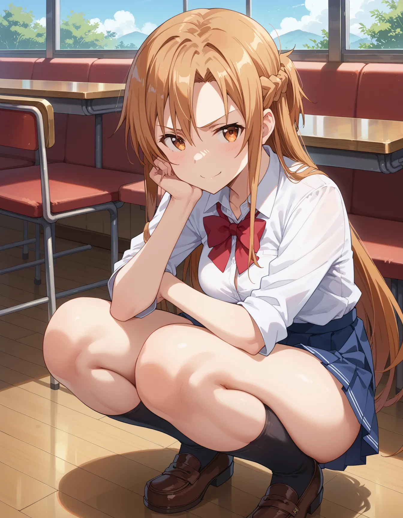 【「学制服」AIエロ画像（イラスト・アニメ・二次元風）4855枚まとめ！(49ページ目)のエロ画像21枚目