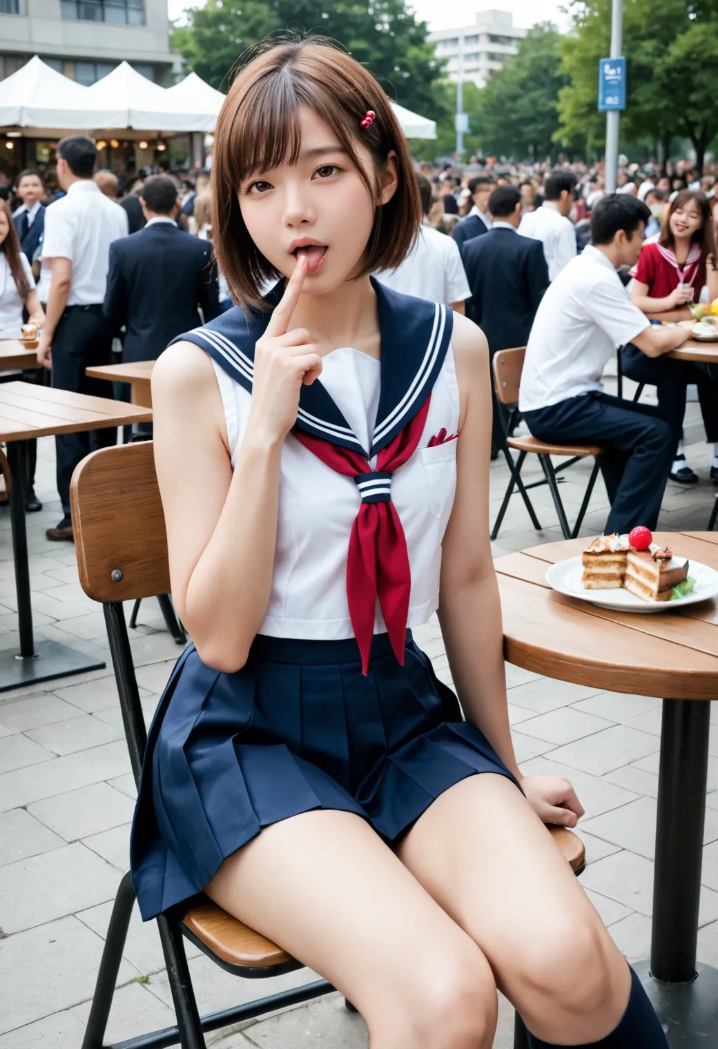 【「女子校生・JK×おまんこ」AIエロ画像（リアル・実写・フォト風）1655枚まとめ！(16ページ目)のエロ画像20枚目