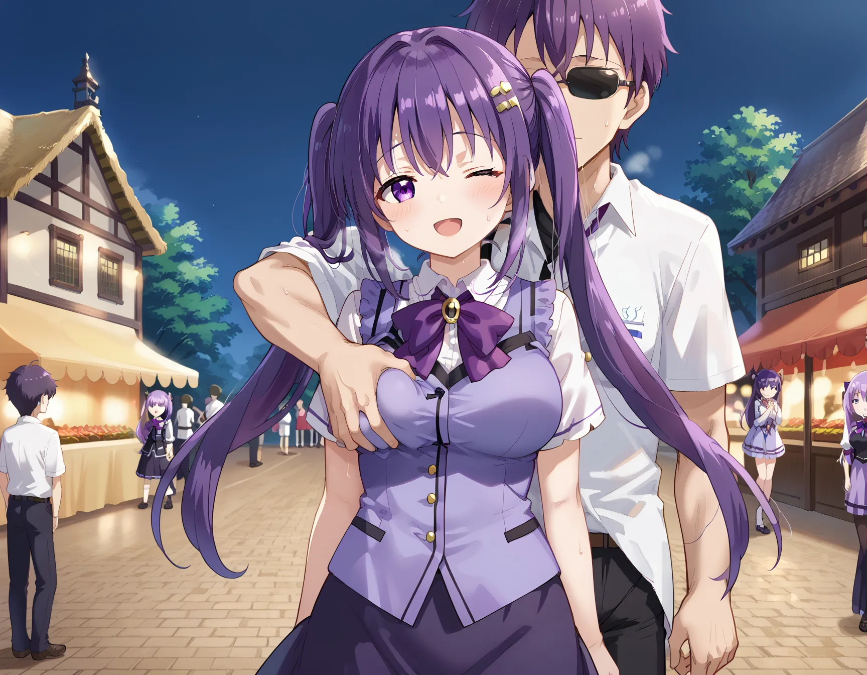 【「巨乳×パンスト」AIエロ画像（イラスト・アニメ・二次元風）575枚まとめ！(7ページ目)のエロ画像7枚目