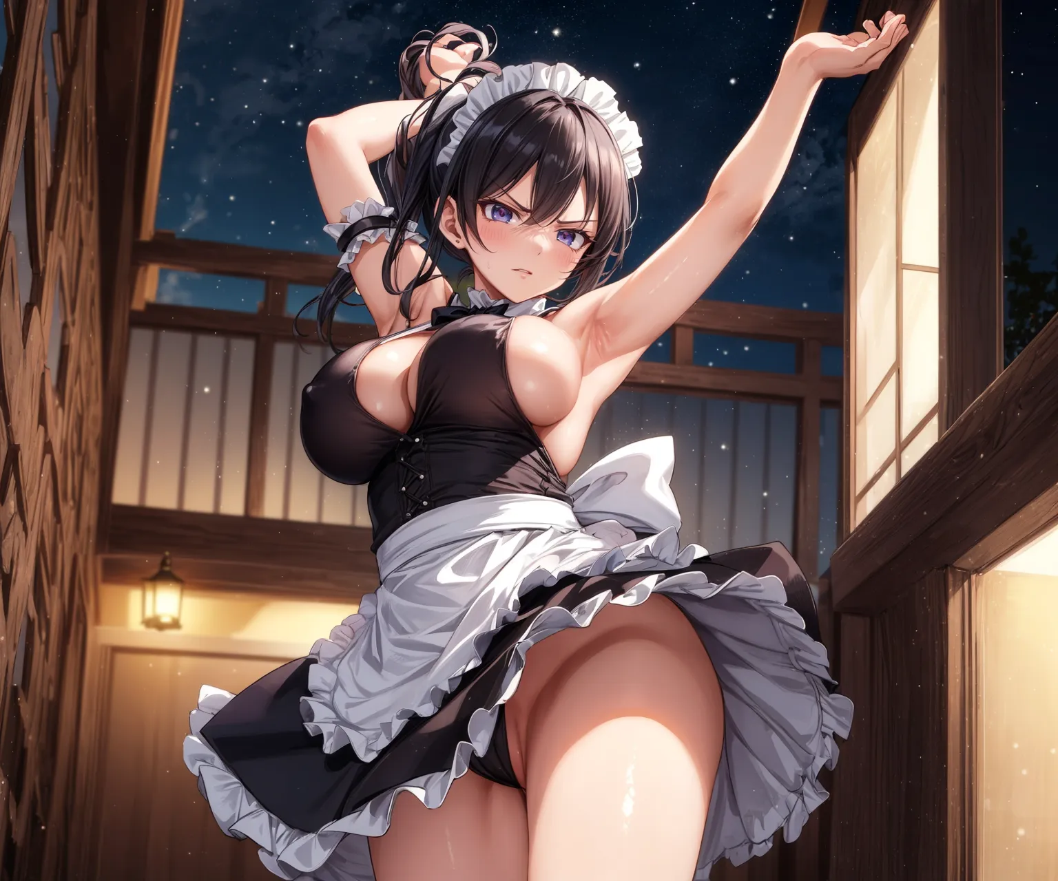 【「メイド」AIエロ画像（イラスト・アニメ・二次元風）516枚まとめ！(6ページ目)のエロ画像12枚目