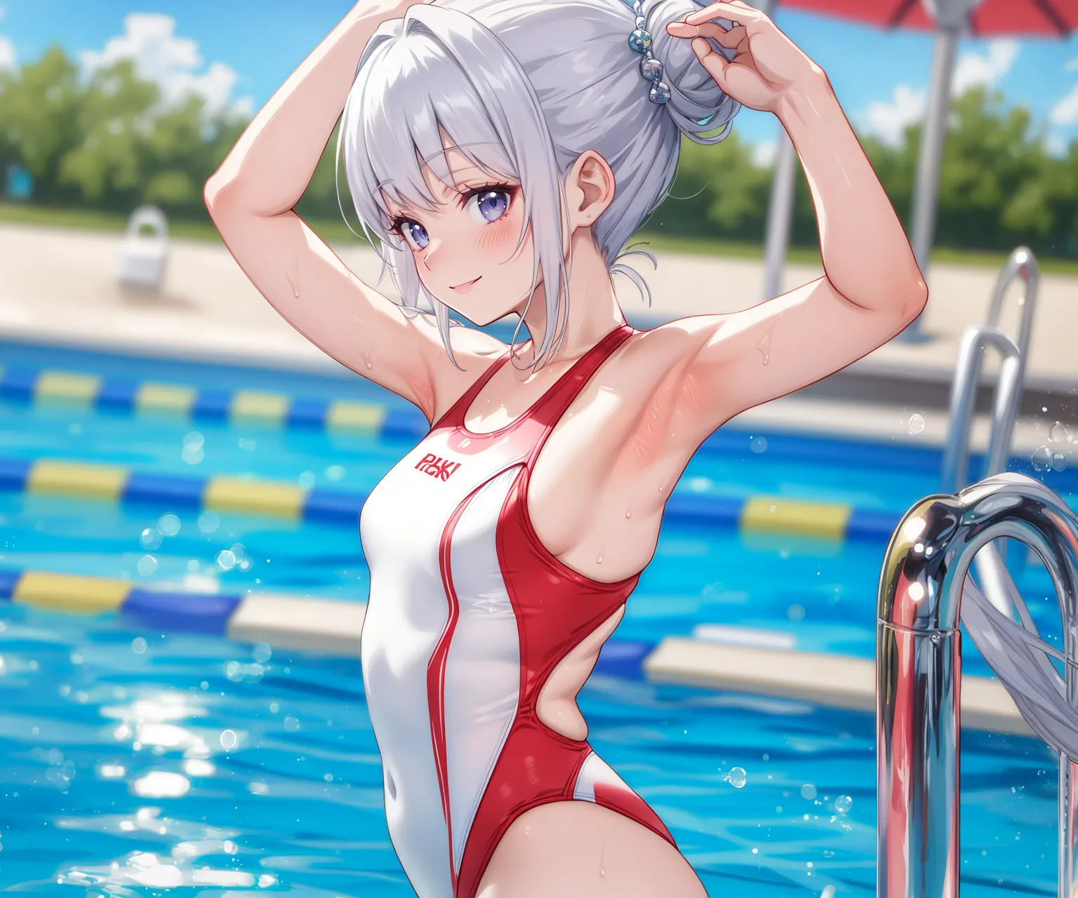 【「腋・脇」AIエロ画像（イラスト・アニメ・二次元風）4705枚まとめ！(49ページ目)のエロ画像11枚目