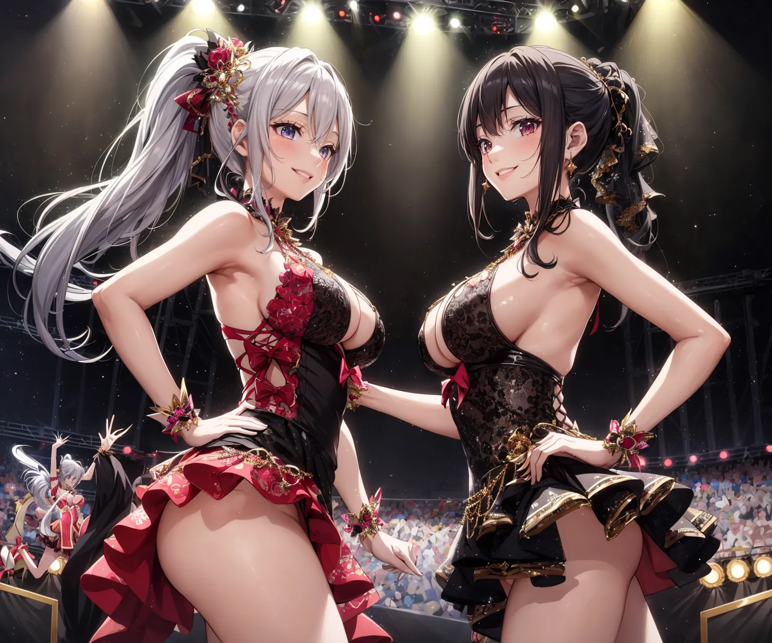 【「巨乳×アイドル」AIエロ画像（イラスト・アニメ・二次元風）253枚まとめ！(3ページ目)のエロ画像18枚目