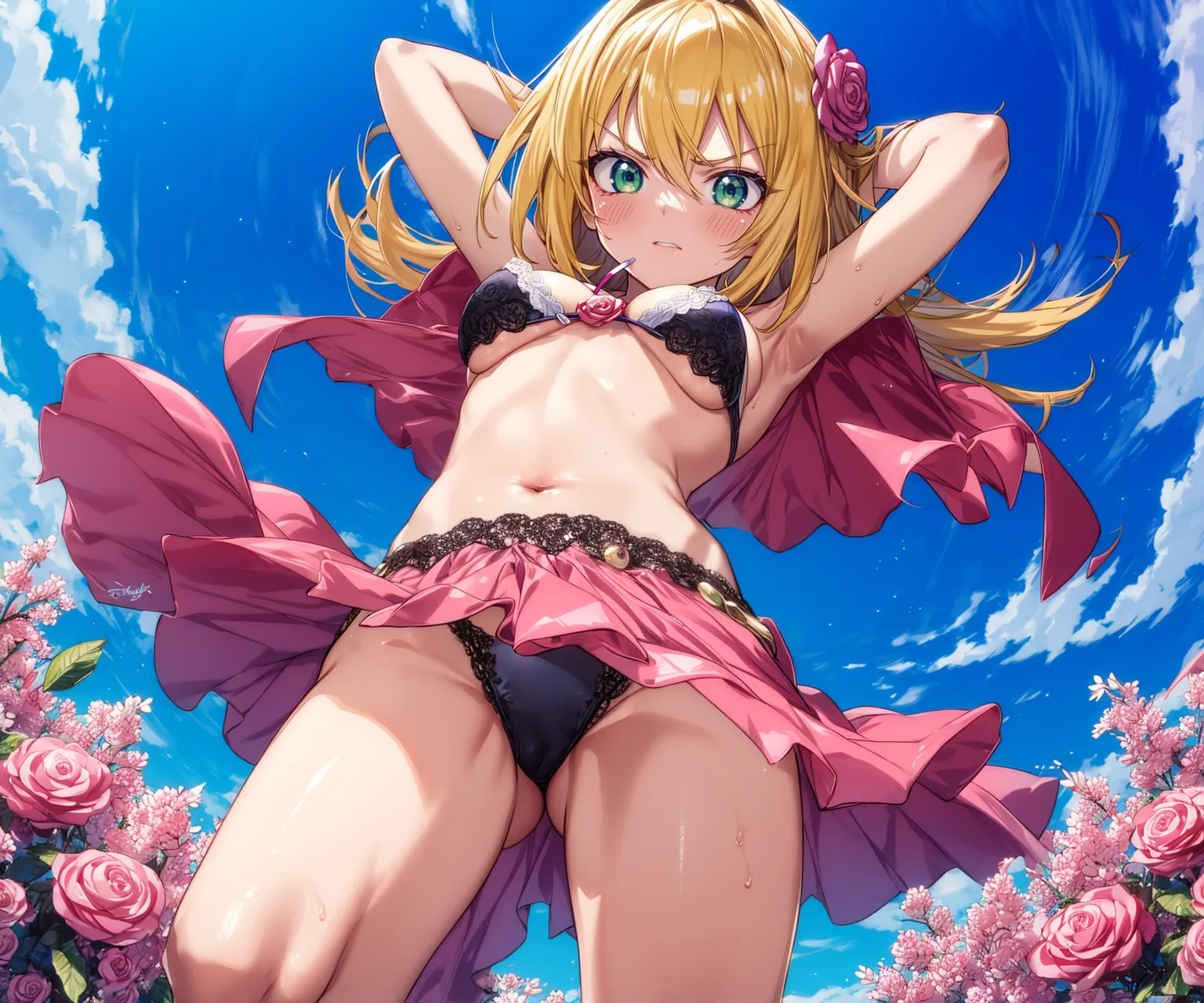 【「下着（ブラジャー・パンティ）」AIエロ画像（イラスト・アニメ・二次元風）15996枚まとめ！(161ページ目)のエロ画像18枚目