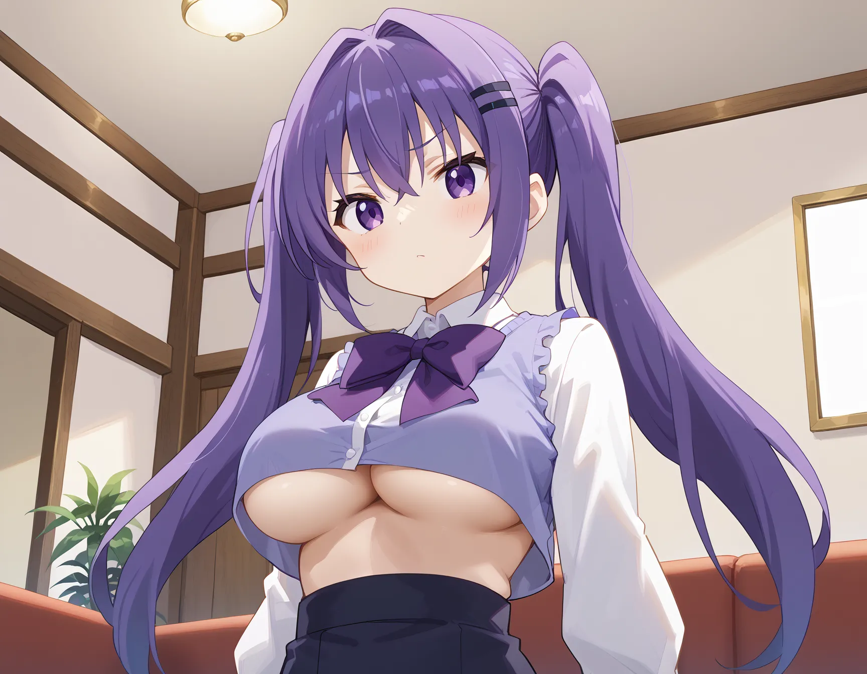 【「巨乳×パンスト」AIエロ画像（イラスト・アニメ・二次元風）575枚まとめ！(7ページ目)のエロ画像5枚目