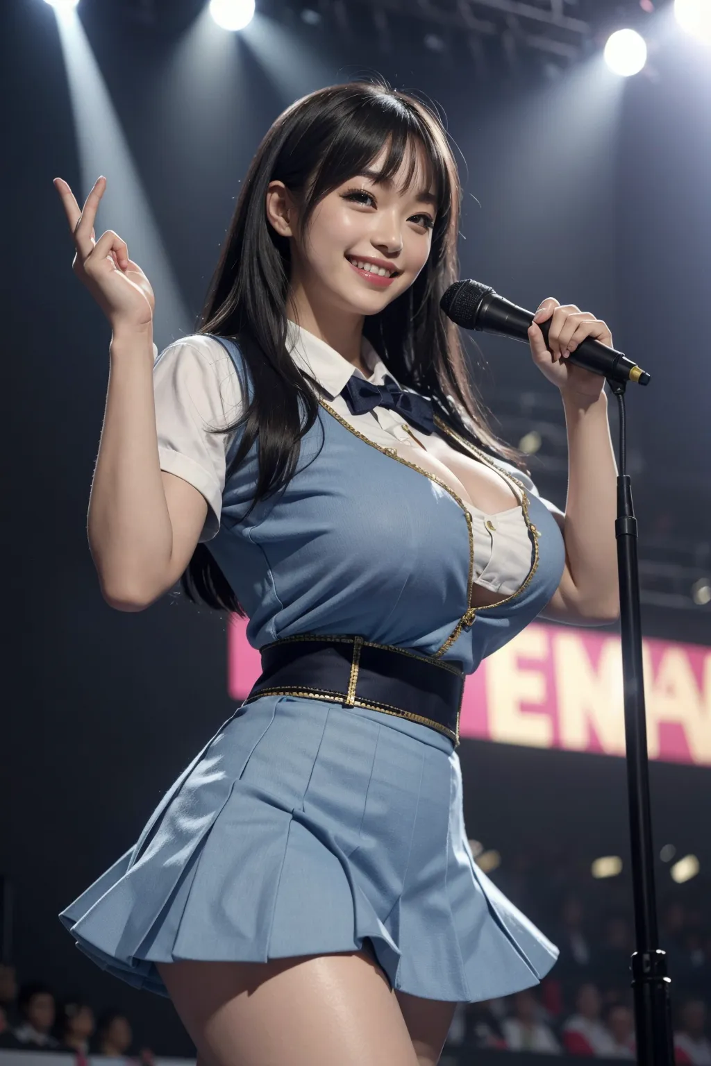 【「爆乳・超乳×アイドル」AIエロ画像（リアル・実写・フォト風）346枚まとめ！(4ページ目)のエロ画像13枚目