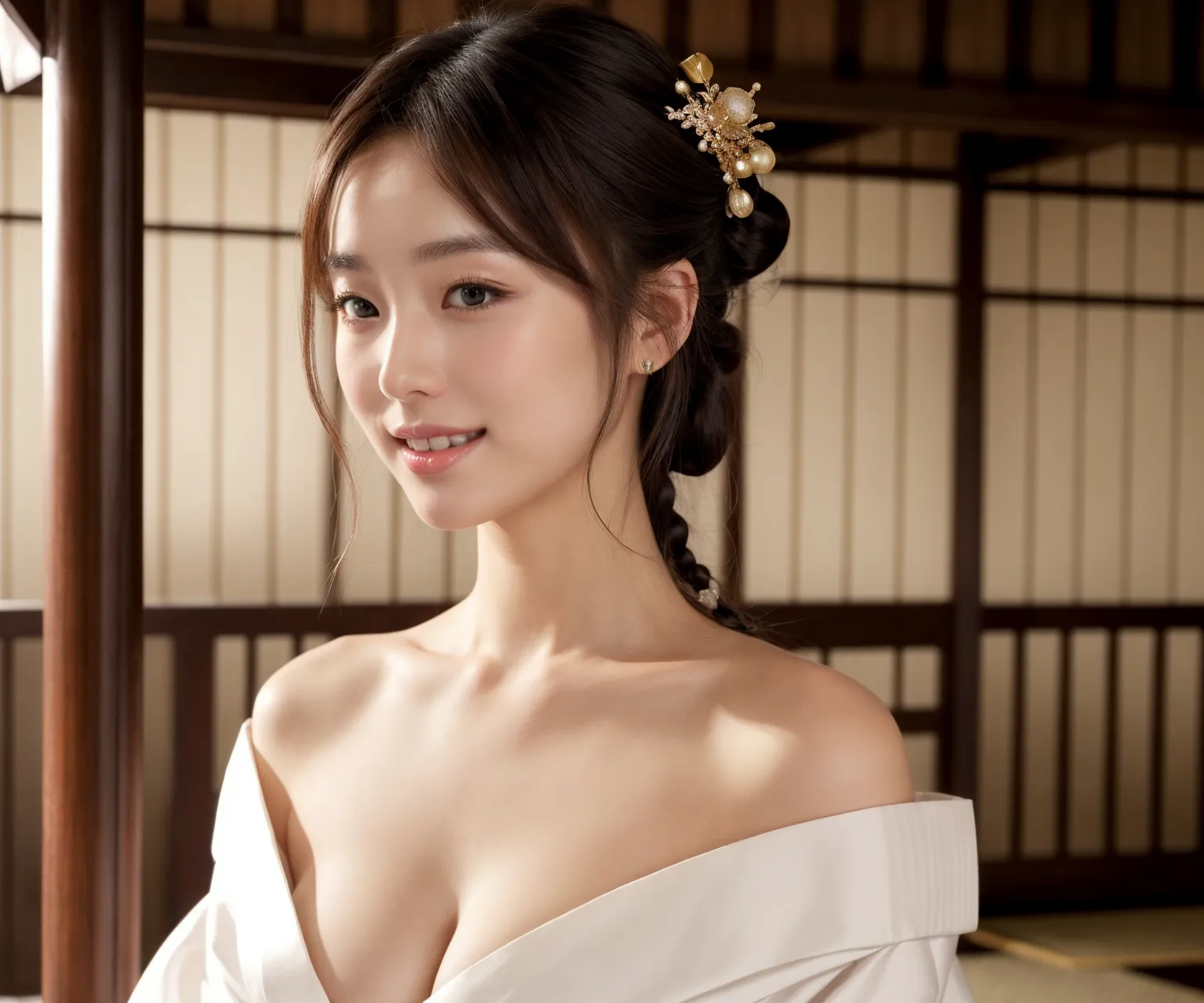 【「貧乳×着物」AIエロ画像（リアル・実写・フォト風）639枚まとめ！(6ページ目)のエロ画像21枚目