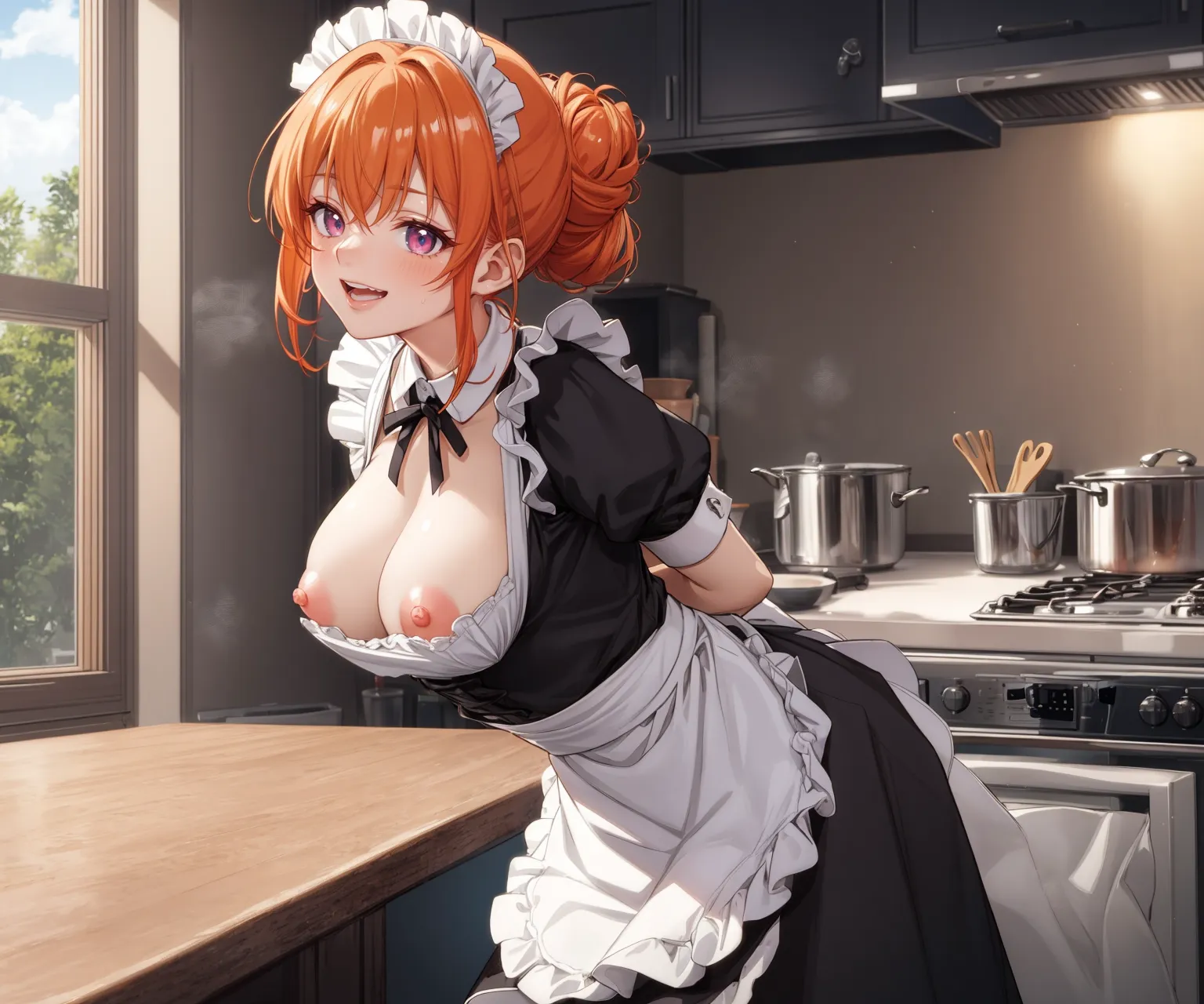 【「メイド」AIエロ画像（イラスト・アニメ・二次元風）516枚まとめ！(6ページ目)のエロ画像10枚目